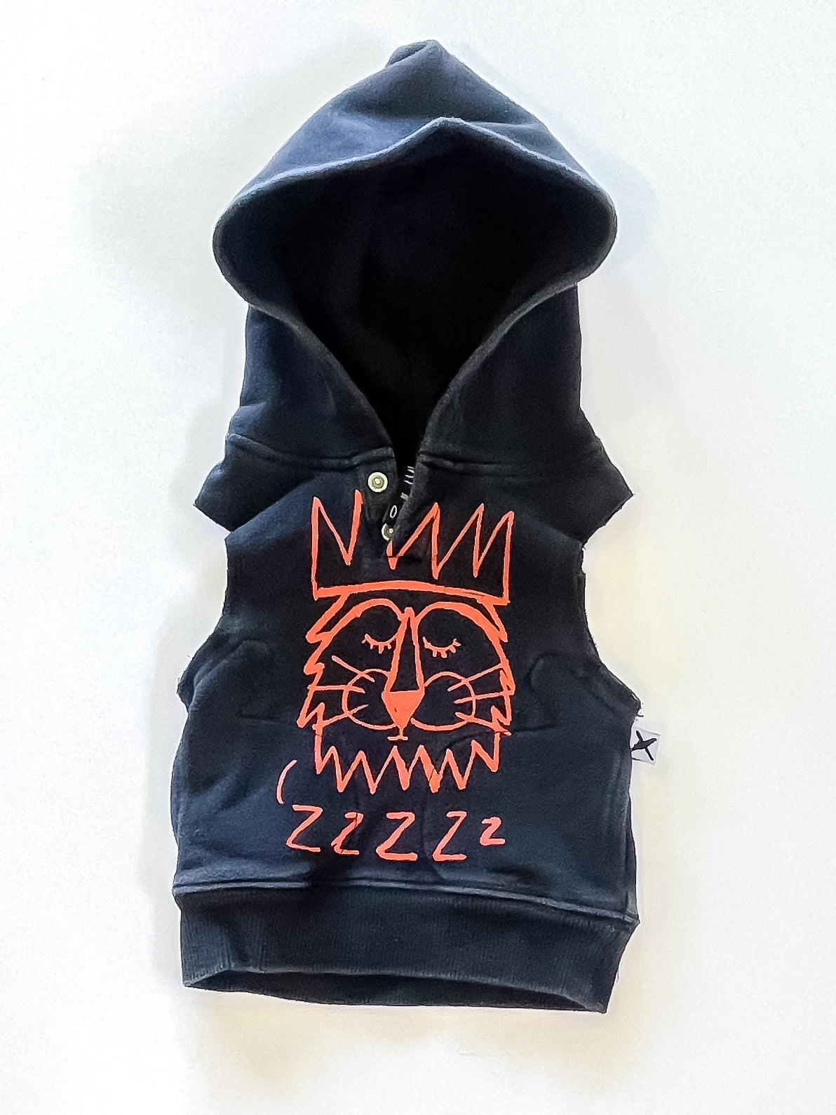 Minti sleeveless hoodie (0-3m)