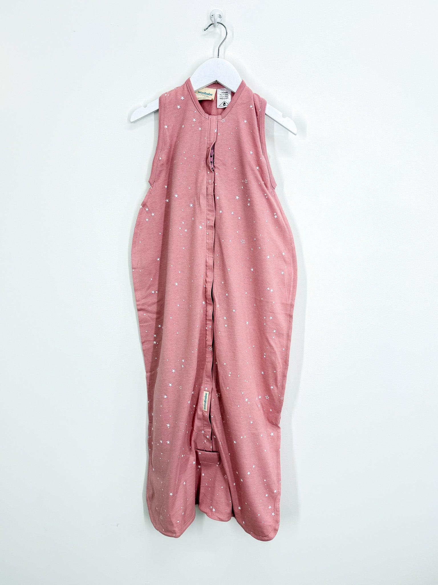 BNWT Woolbabe merino cotton summer sleeping bag - dusk stars (3-24m)