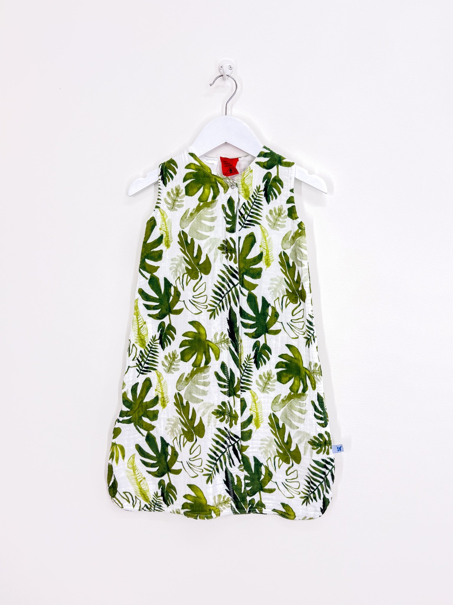 Little Unicorn muslin sleeping bag - tropical (0-6m)