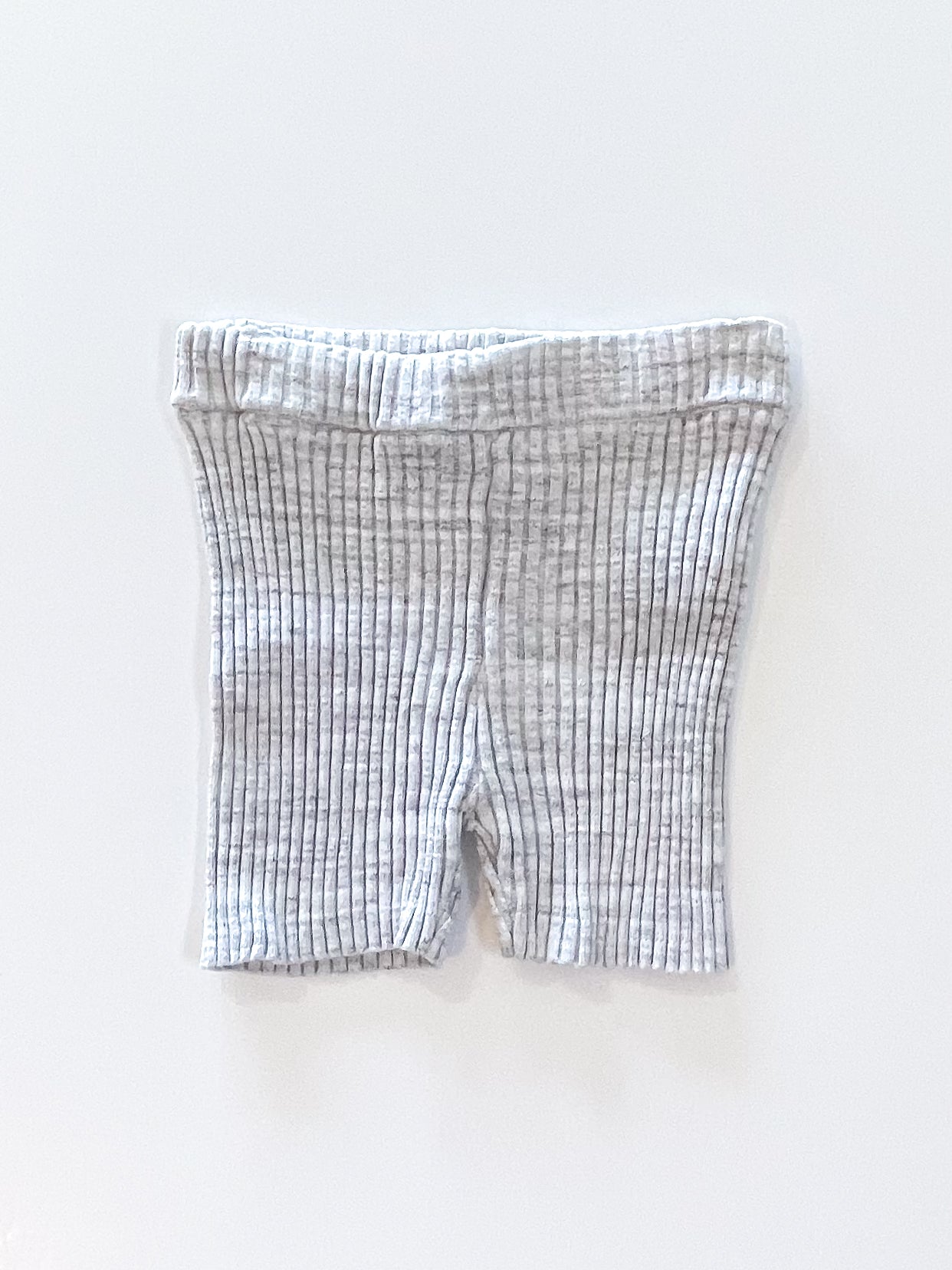 Grown organic ribbed knit bike shorts (5y)