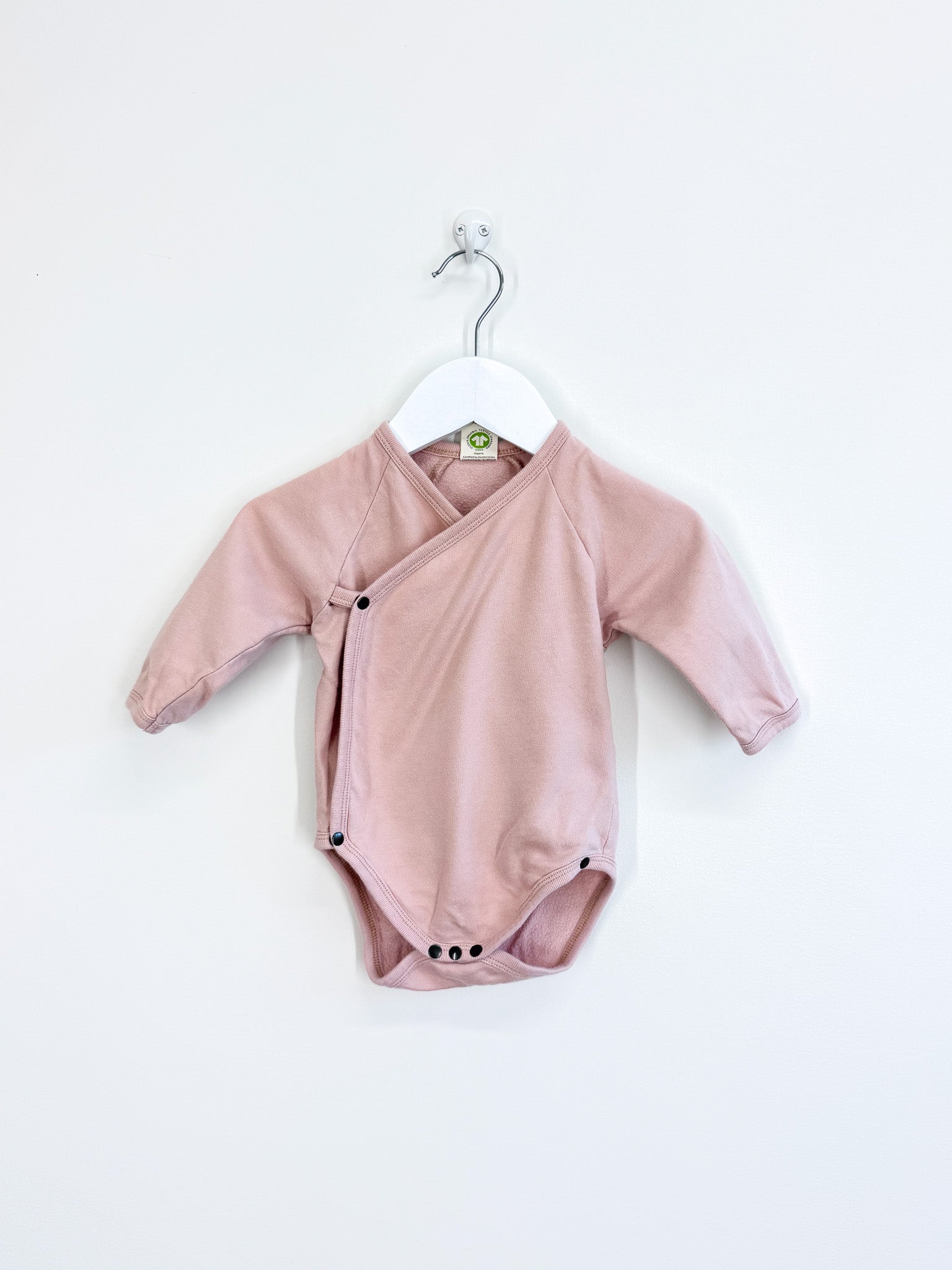Nature Baby organic fleece kimono bodysuit (3-6m)