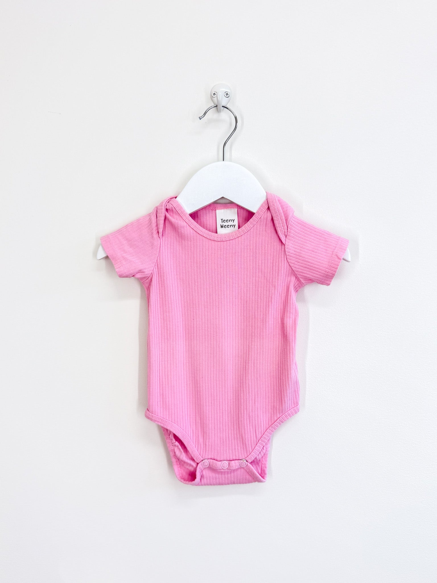 Teeny Weeny short sleeve rib bodysuit (3-6m)