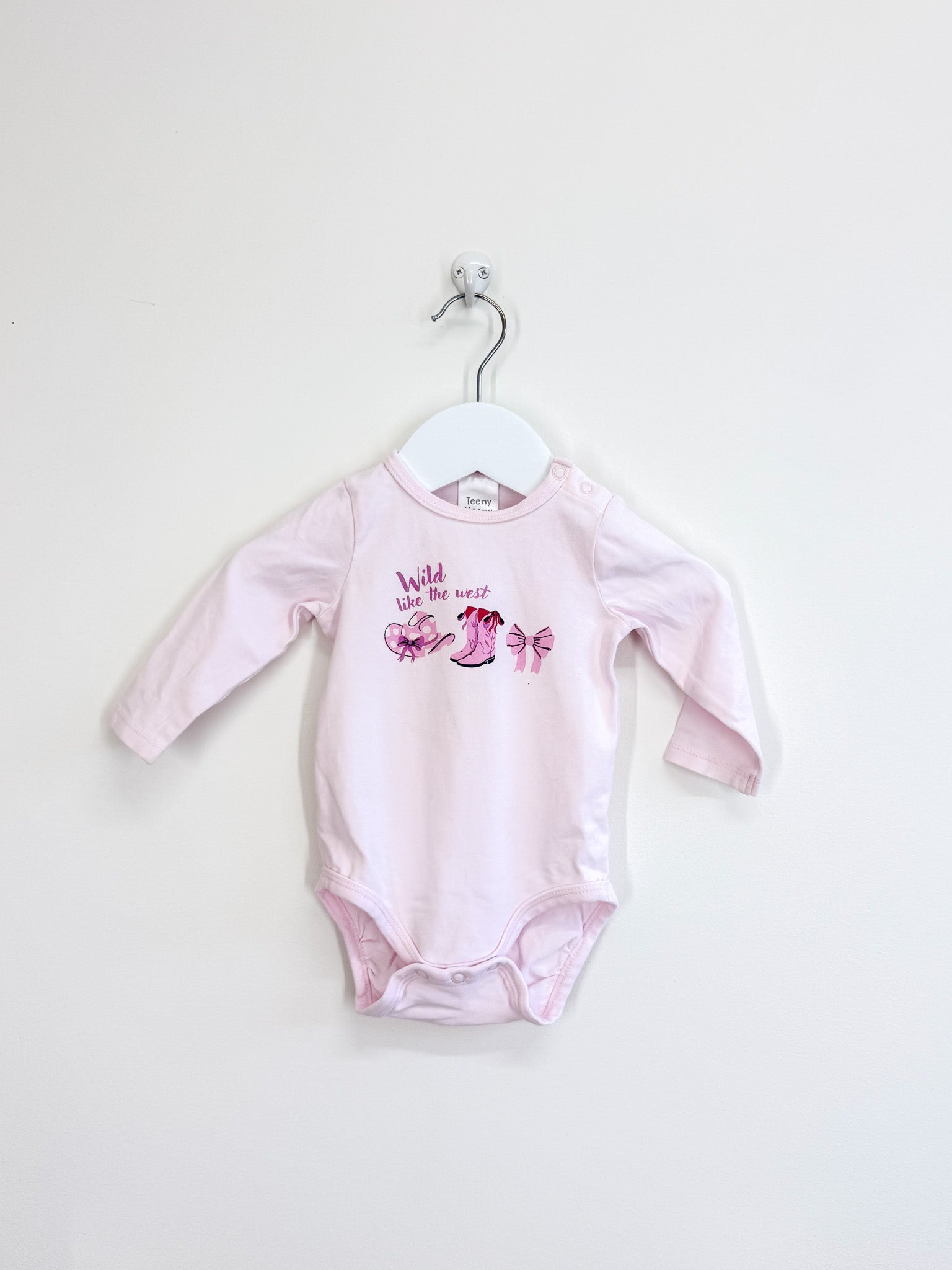 Teeny Weeny wild west long sleeve bodysuit (3-6m)