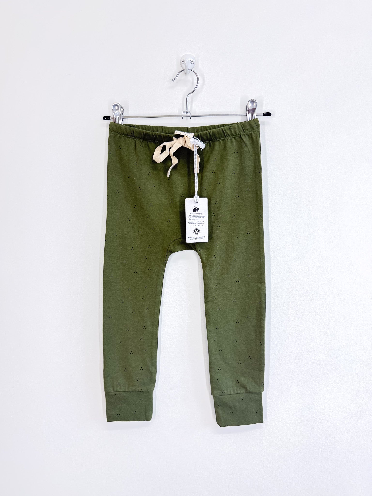 BNWT Buck & Baa organic slouch leggings (3y)
