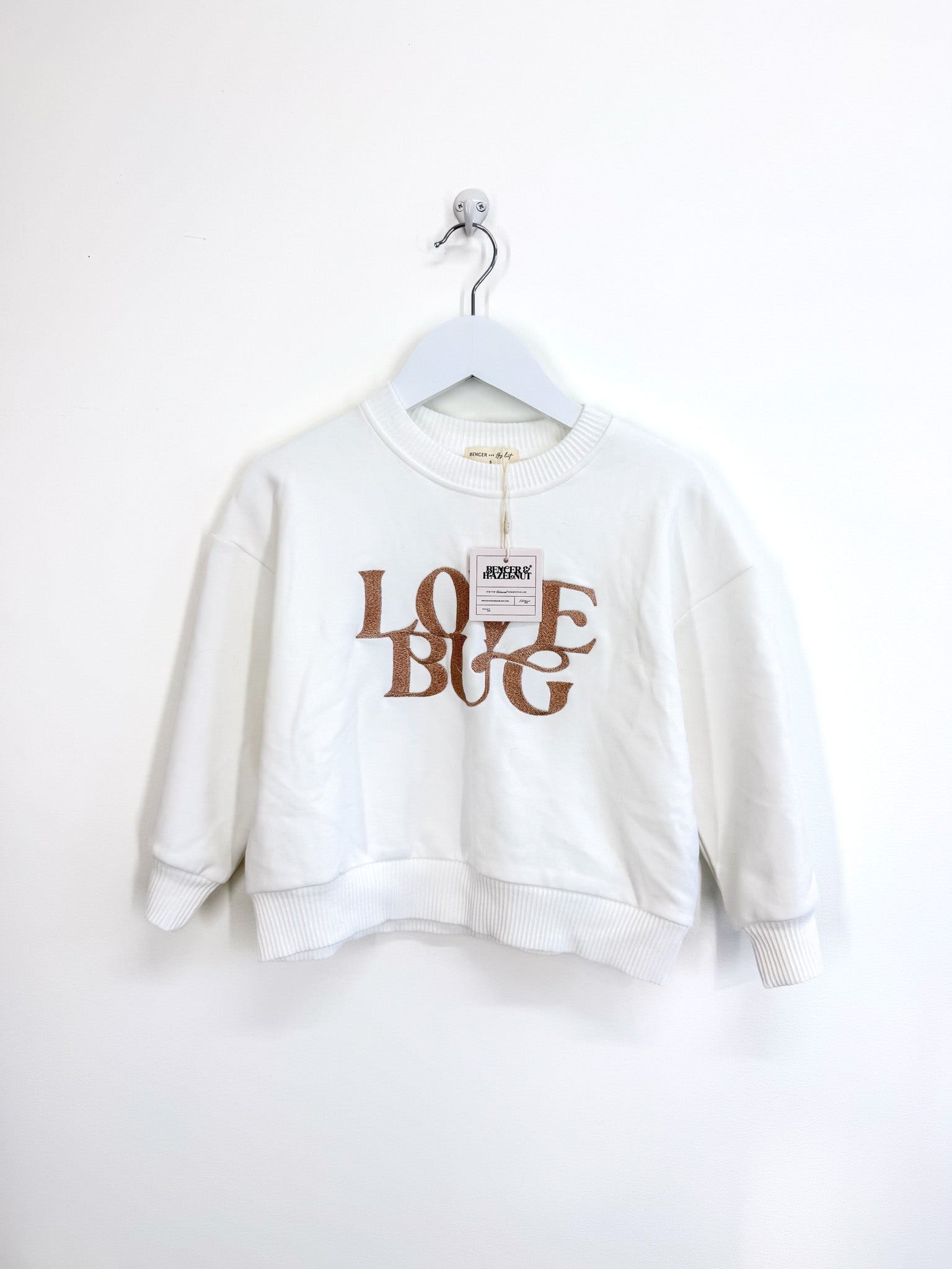 BNWT Bencer & Hazelnut love bug sweatshirt (5y)