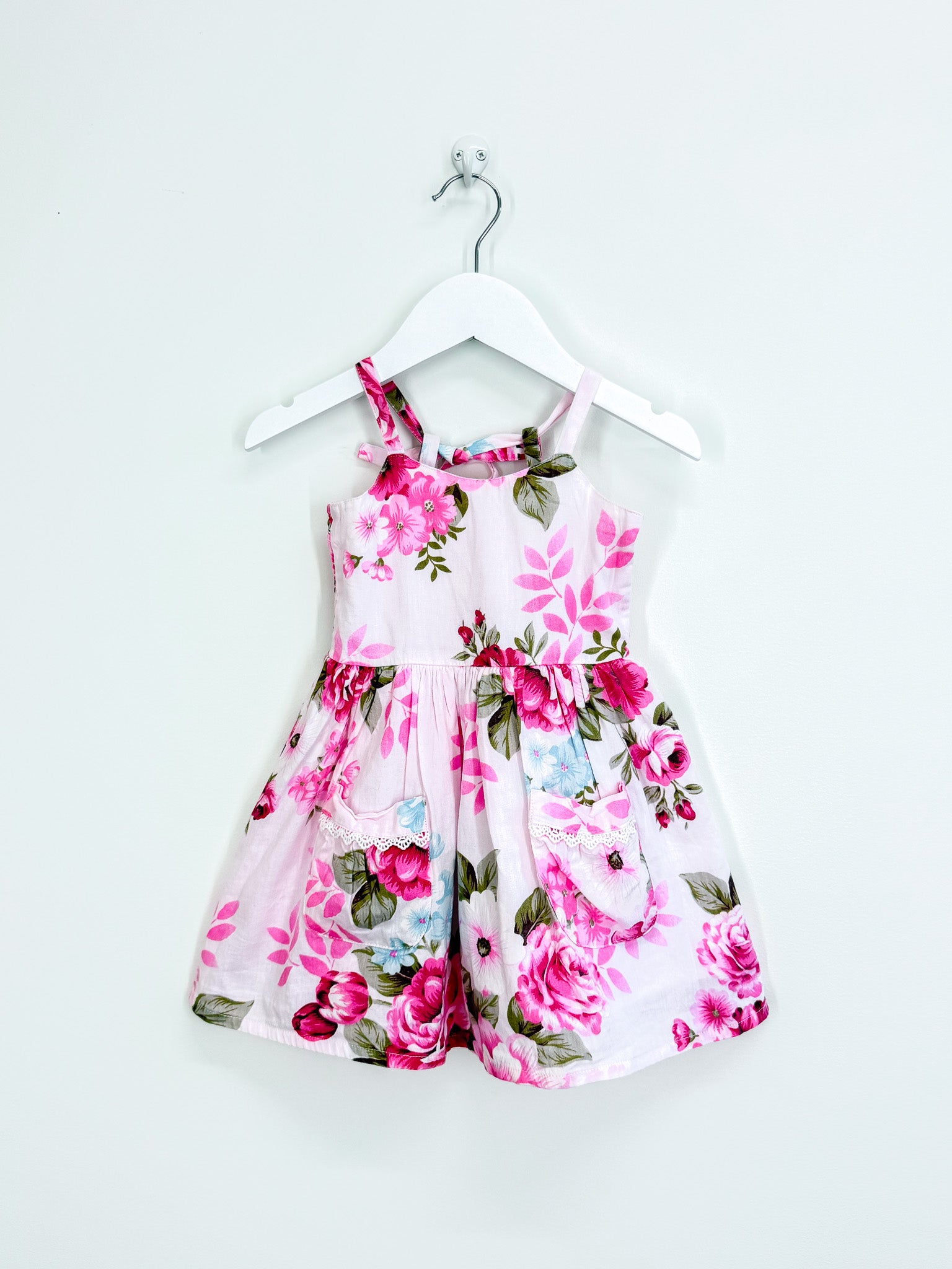 La Sienna floral pinafore dress (2y)