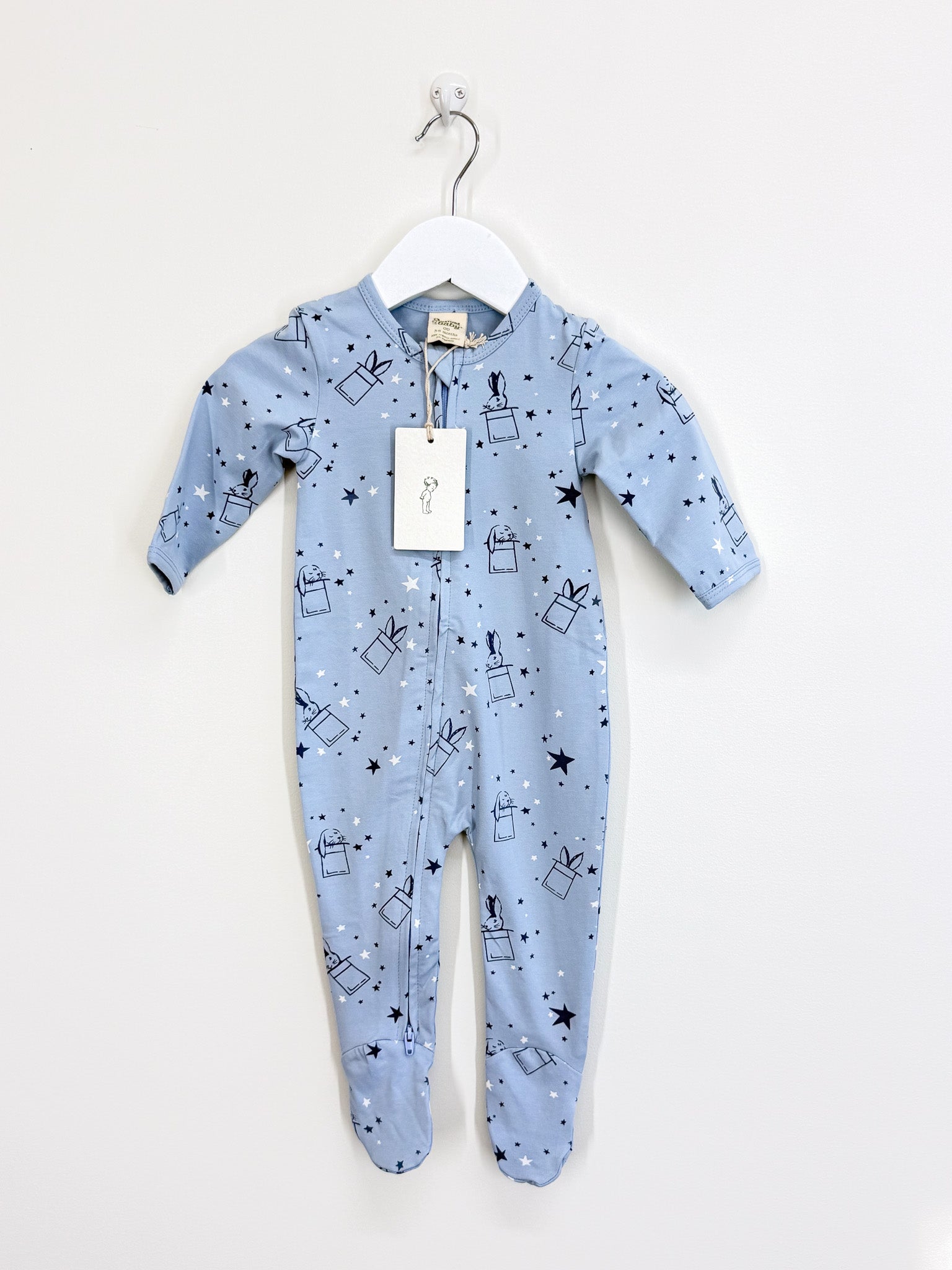 BNWT Nature Baby organic dreamlands suit - illusion bunny (3-6m)