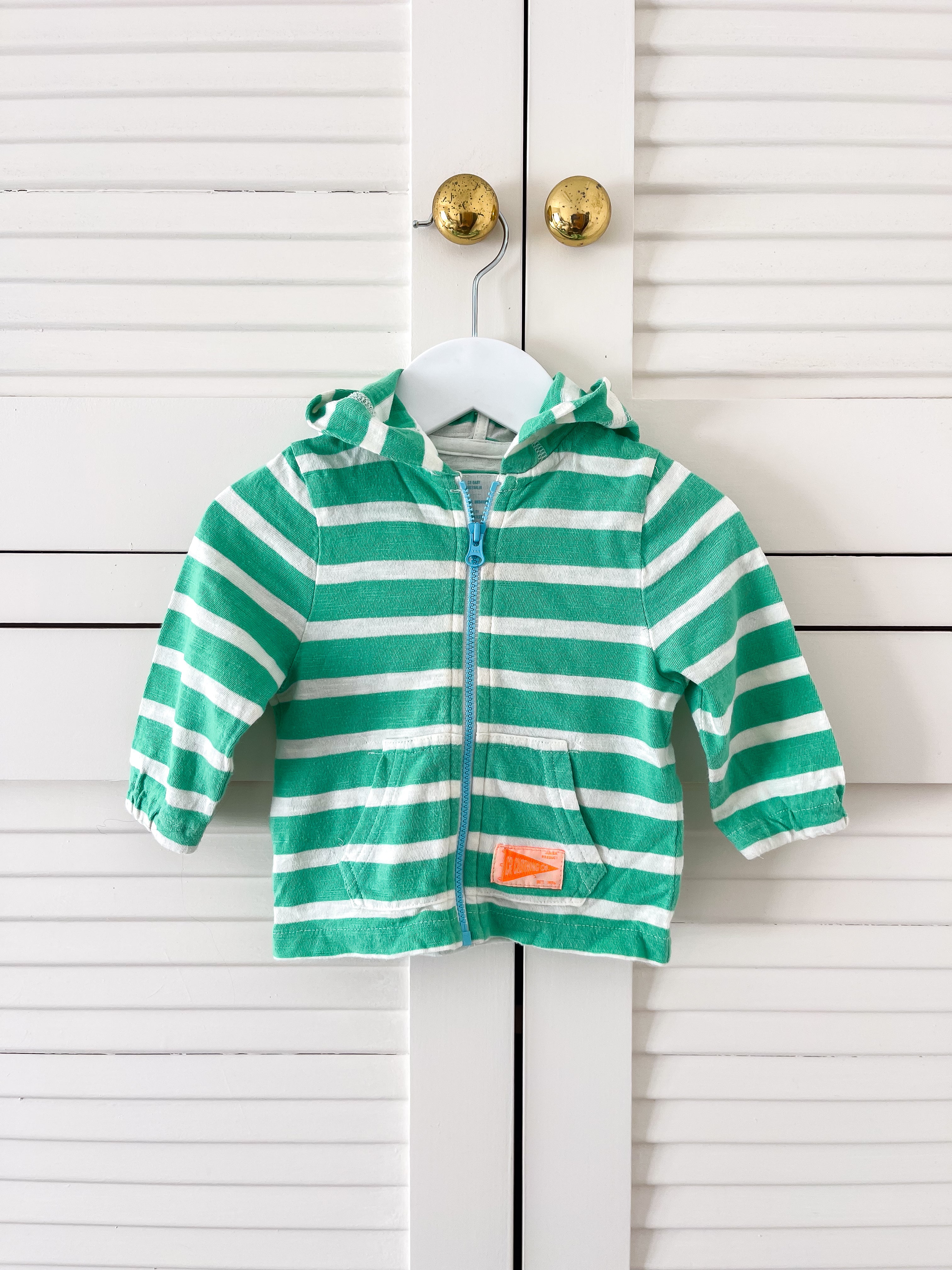 Country Road striped zip hoodie (3-6m)