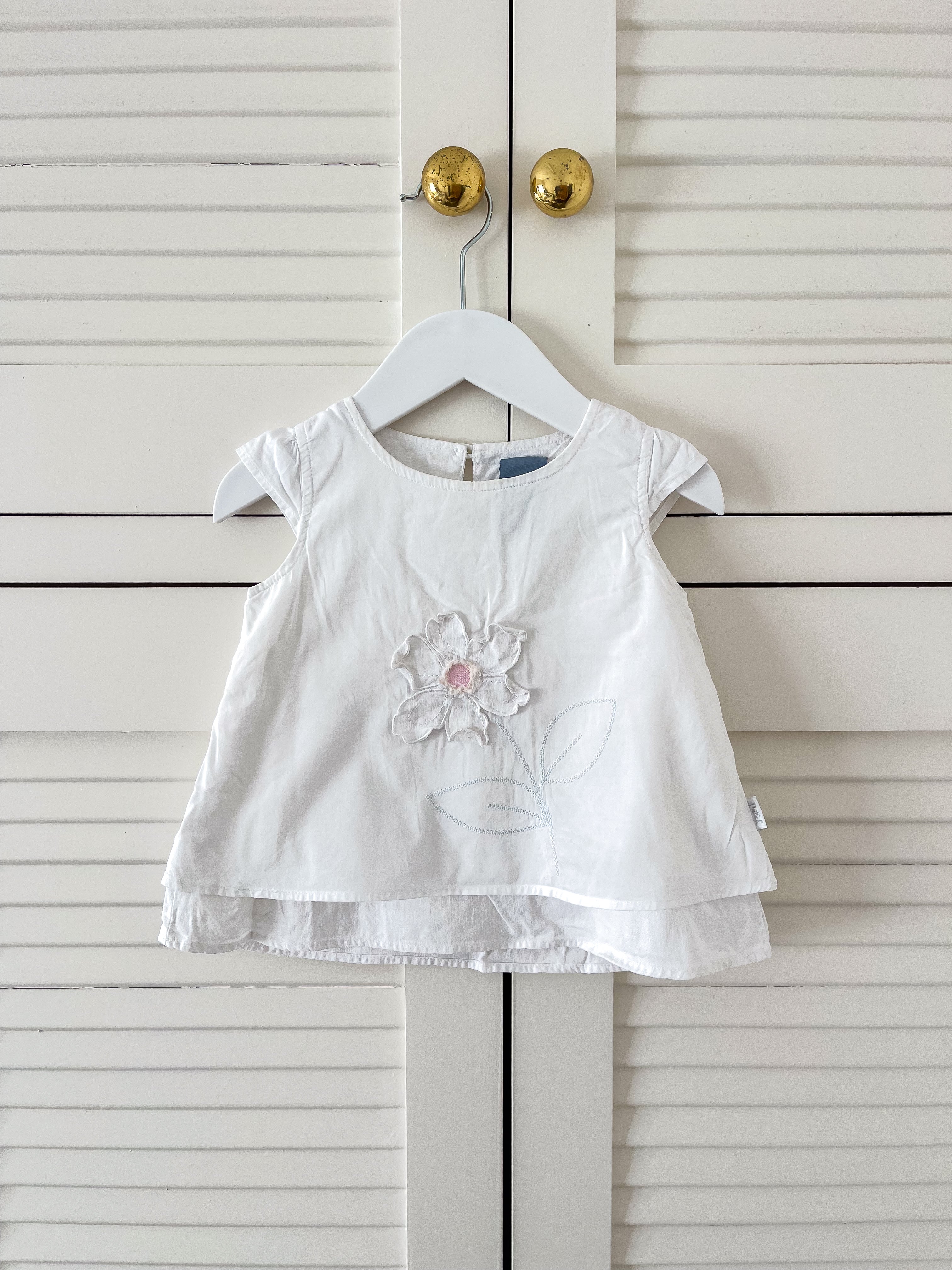Vintage Pumpkin Patch linen blend smock top '04 (1y)