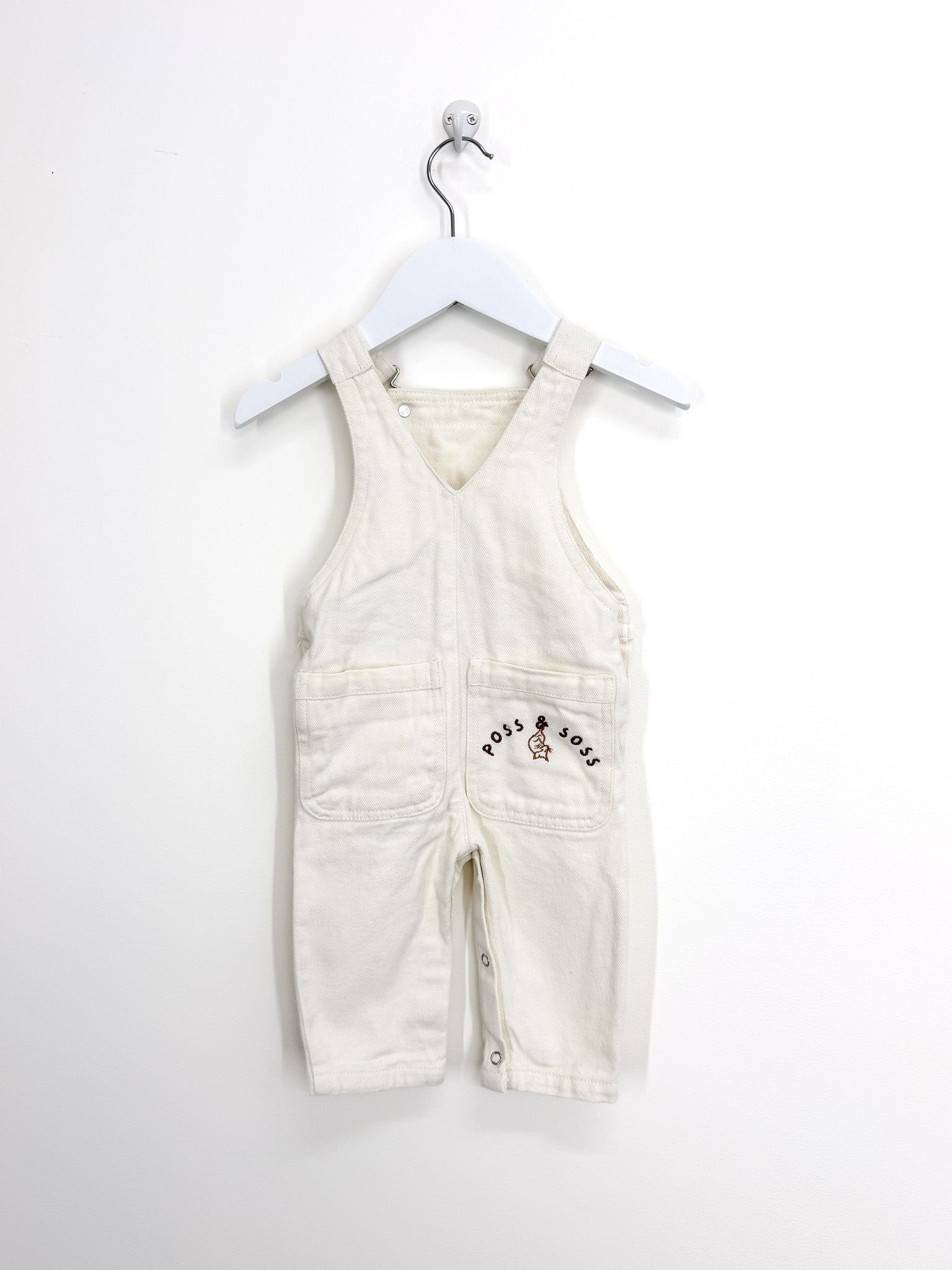Poss & Soss organic denim overalls (6-12m)
