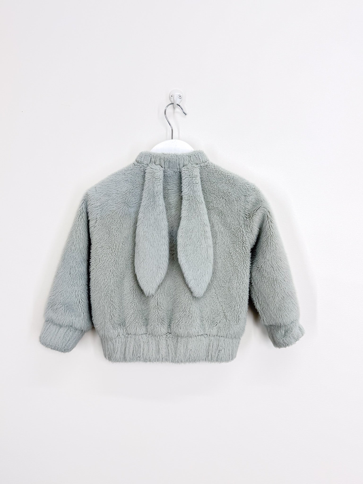 Carbon Soldier fluffy bunny zip jacket (18-24m)
