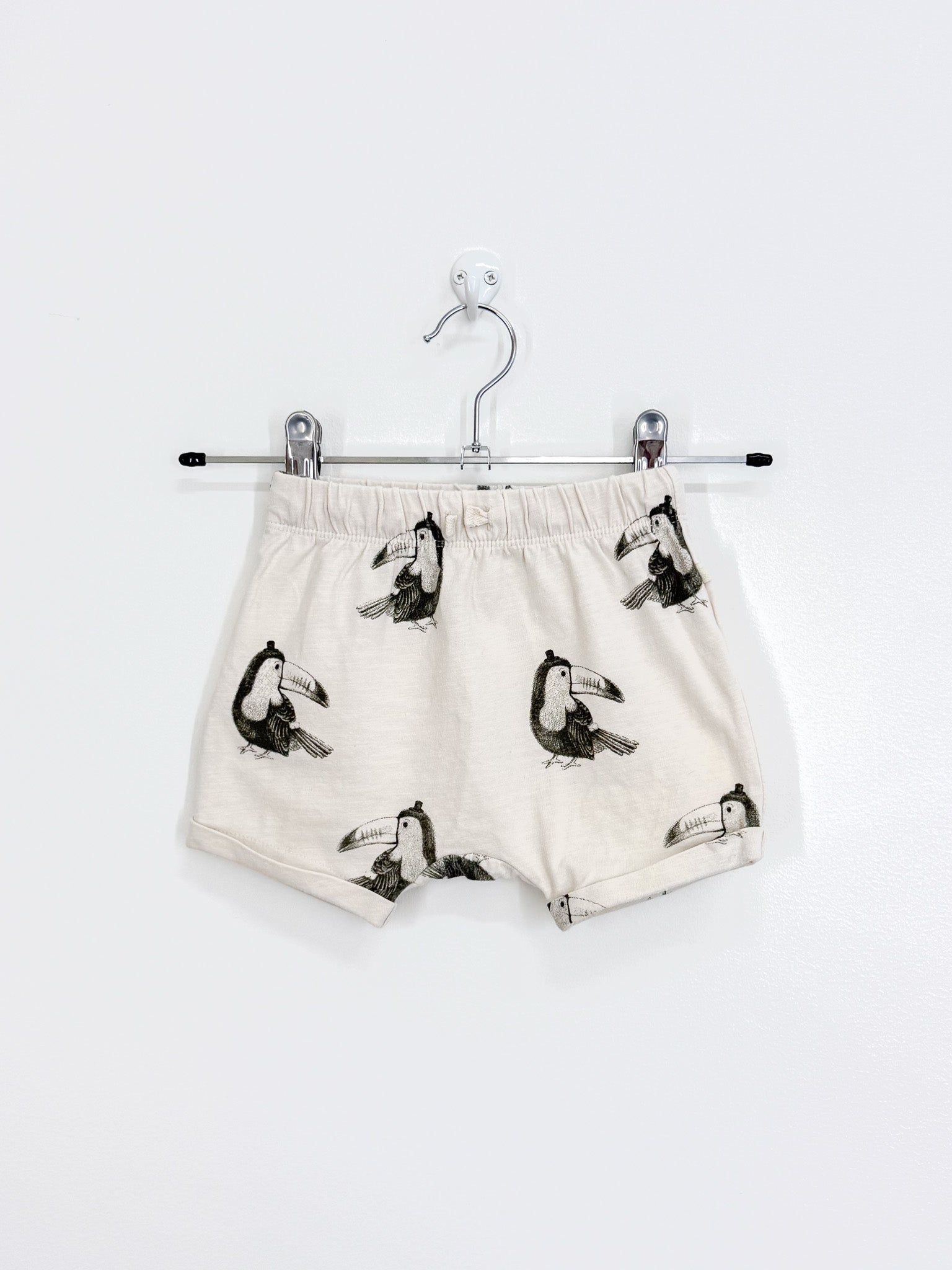 Wilson & Frenchy organic drawstring shorts - toucan (3-6m)