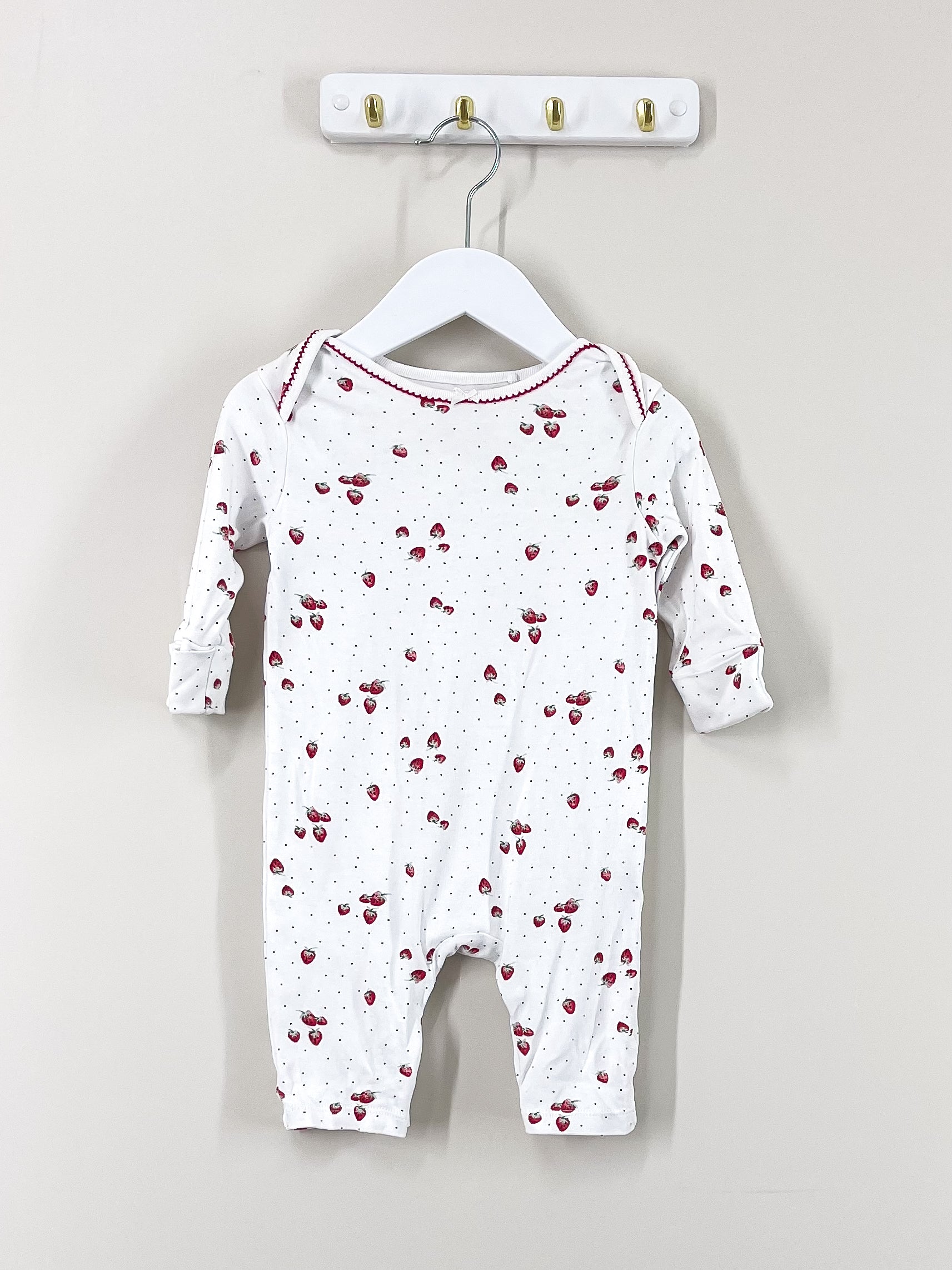 Next strawberry onesie (3-6m)