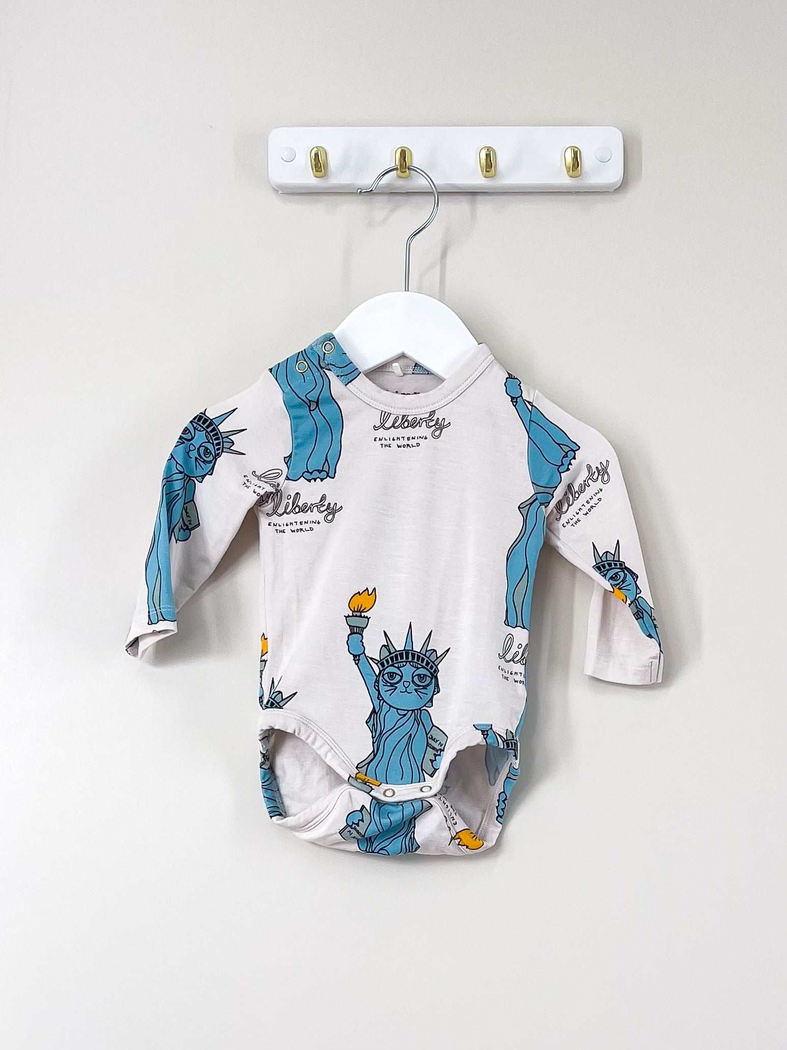 Mini Rodini liberty bodysuit (0-3m)
