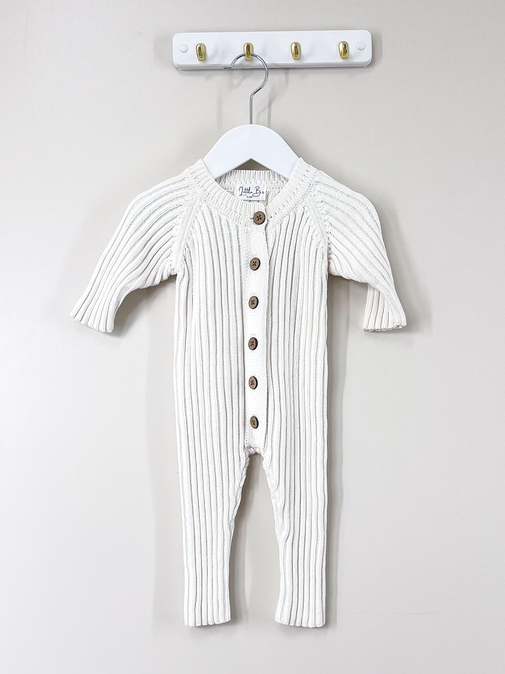 Little B's knit romper (0-3m)