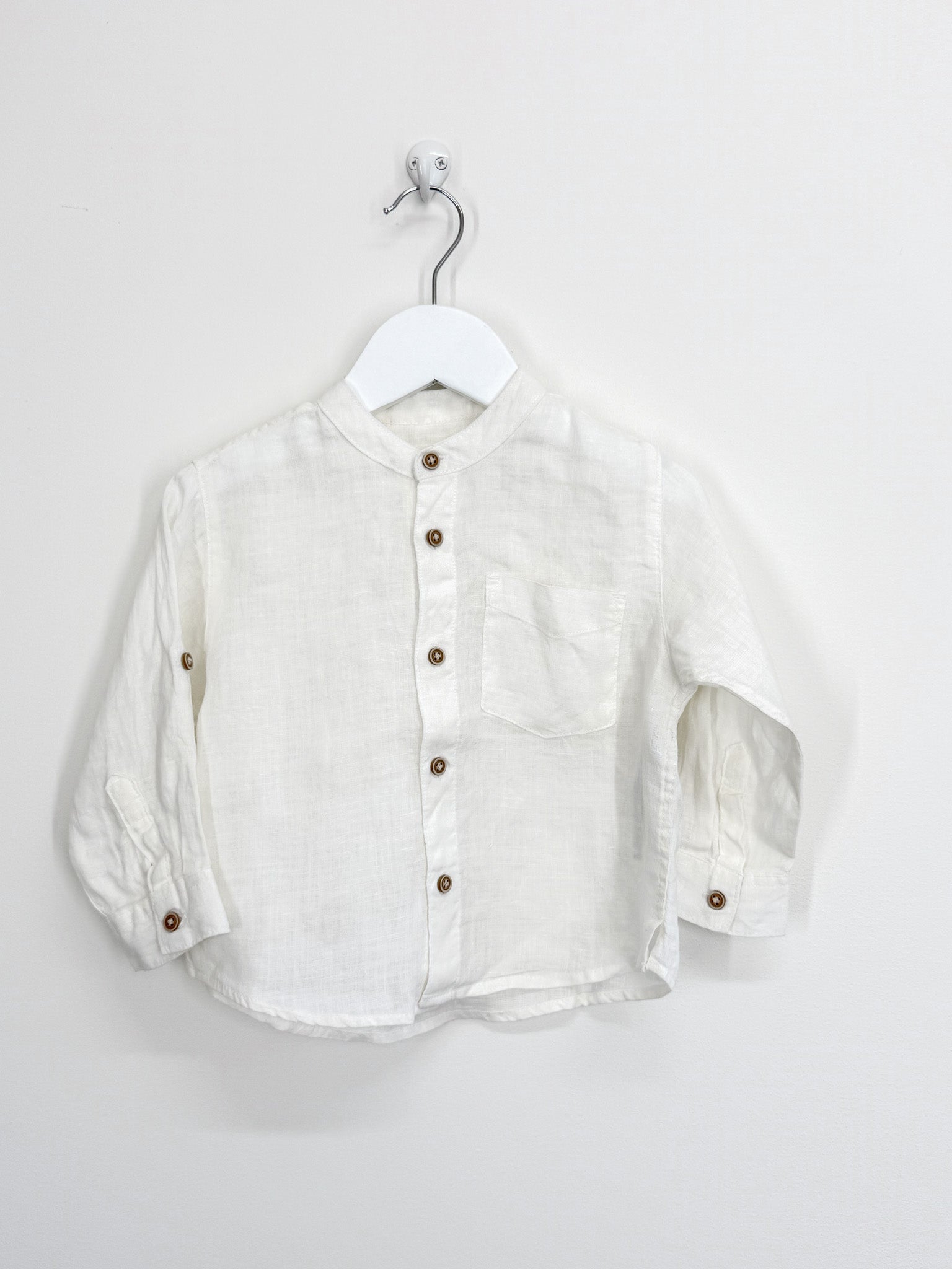 Zara linen long sleeve shirt (12-18m)
