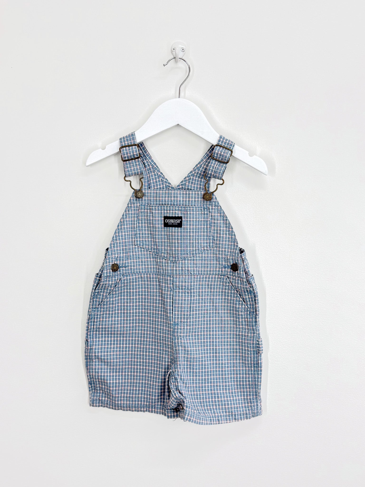 OshKosh check shortalls (18m)