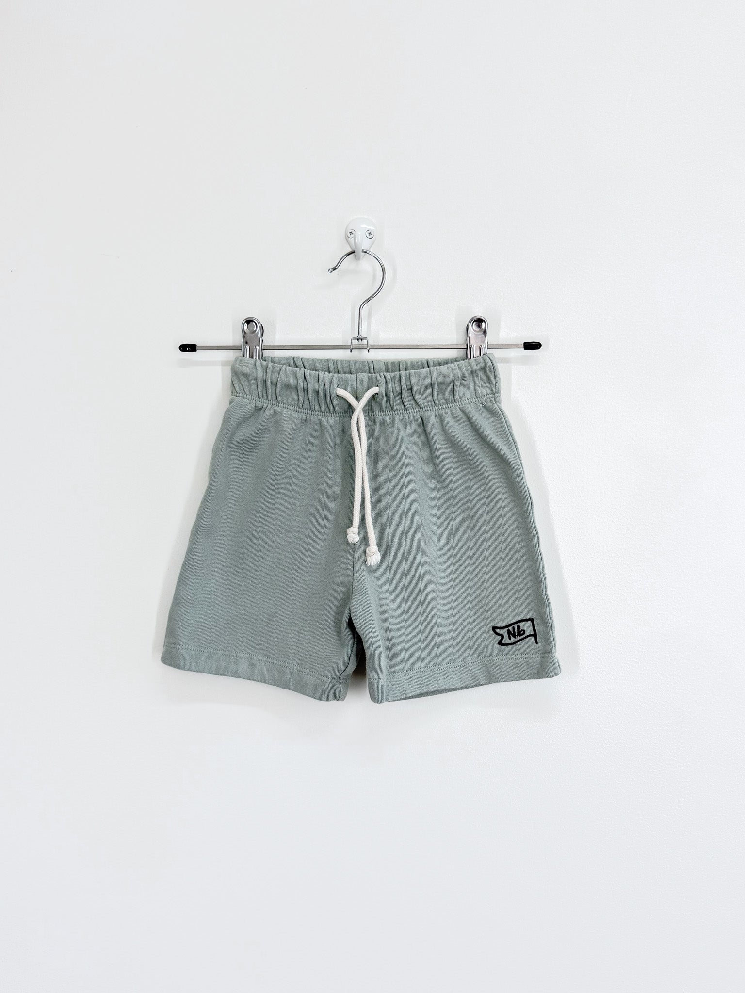 Nature Baby organic jimmy sweatshirt drawstring shorts (2y)