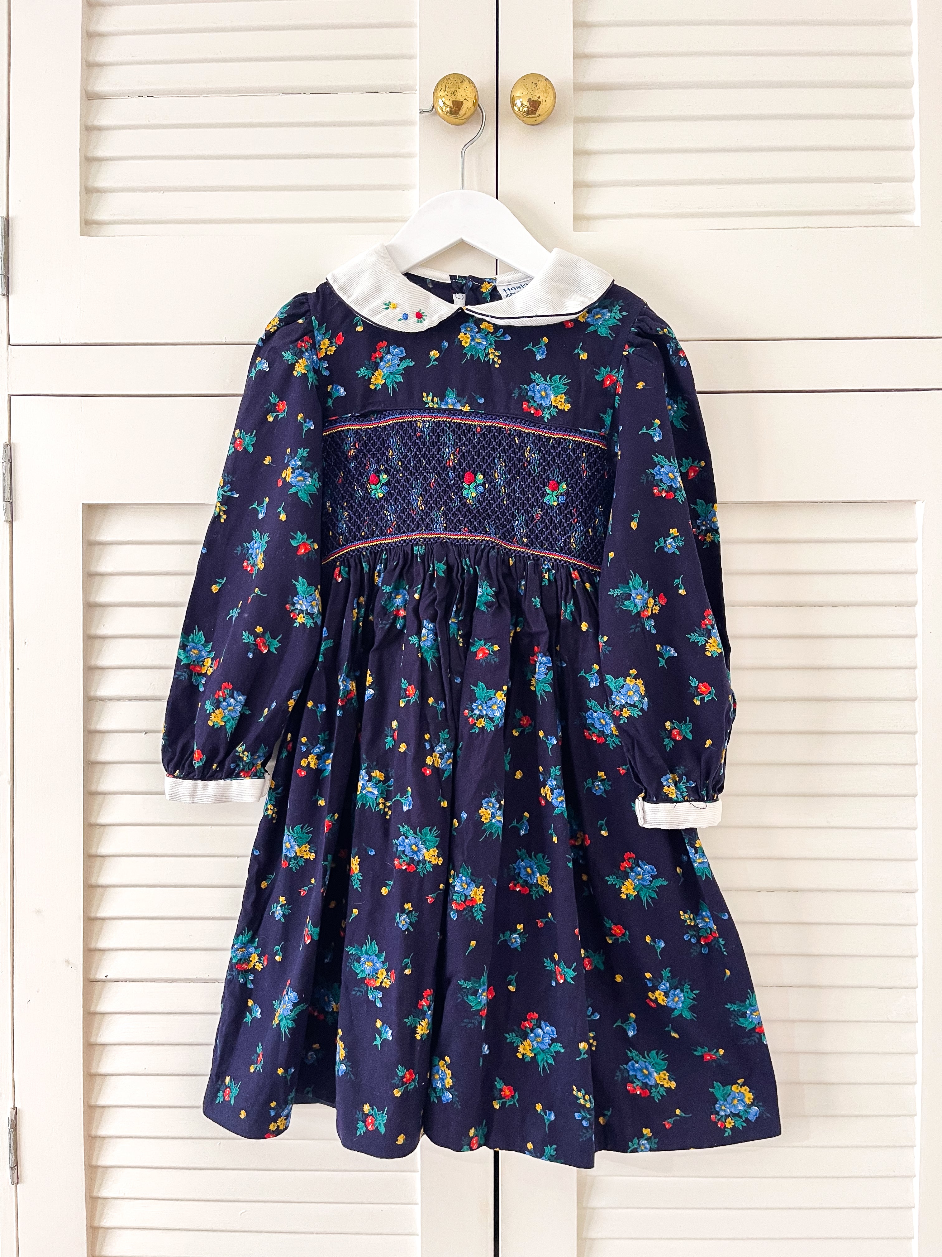 Vintage Heskia smocked dress '90s (6y)