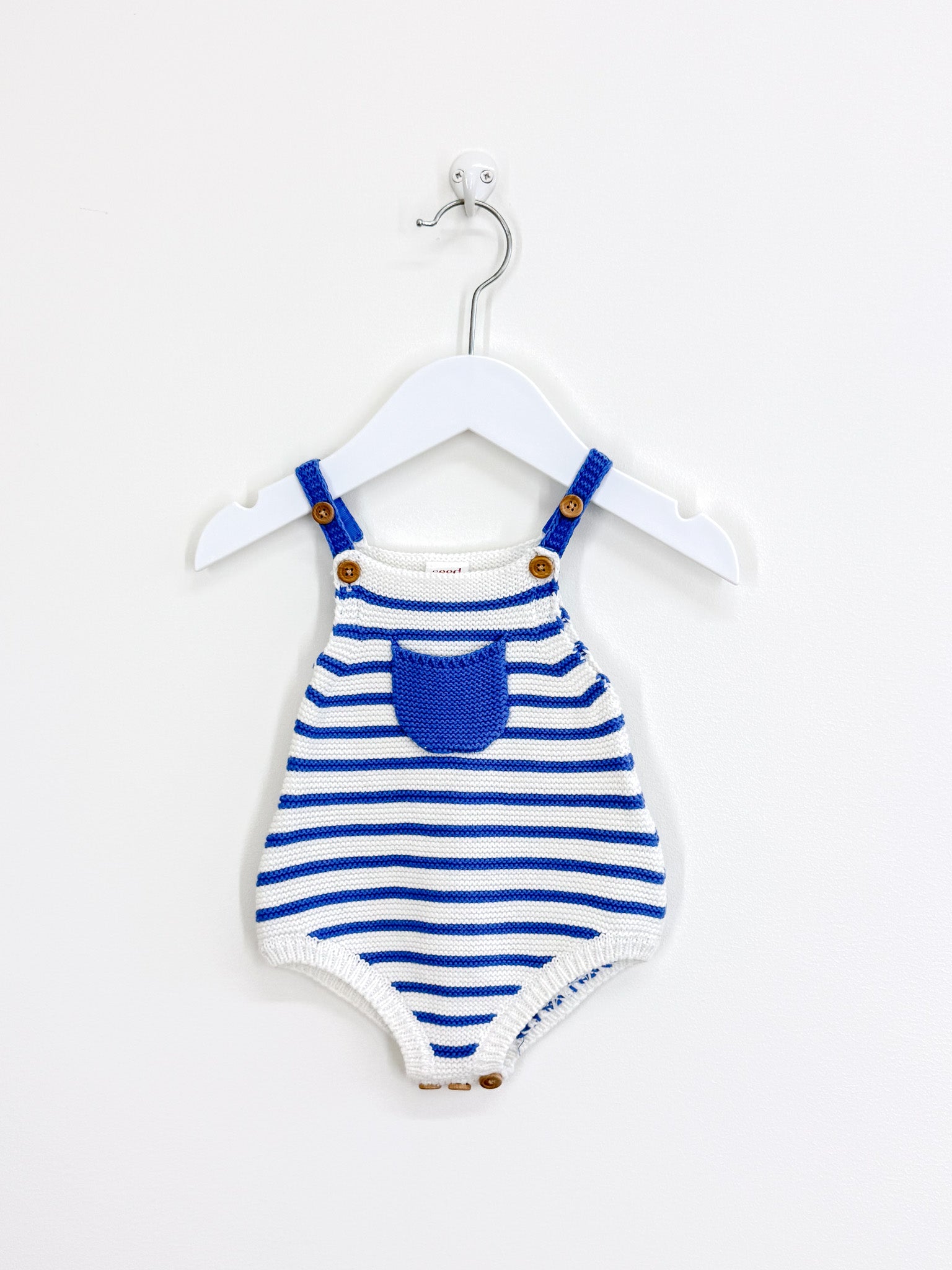 Seed striped knit romper (3-6m)
