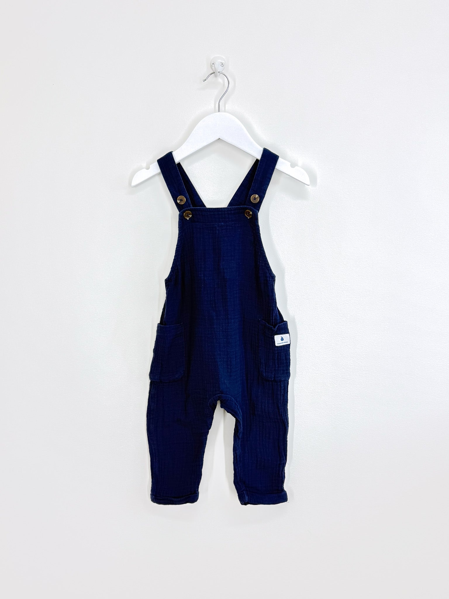 Country Road textured muslin overalls (18-24m)