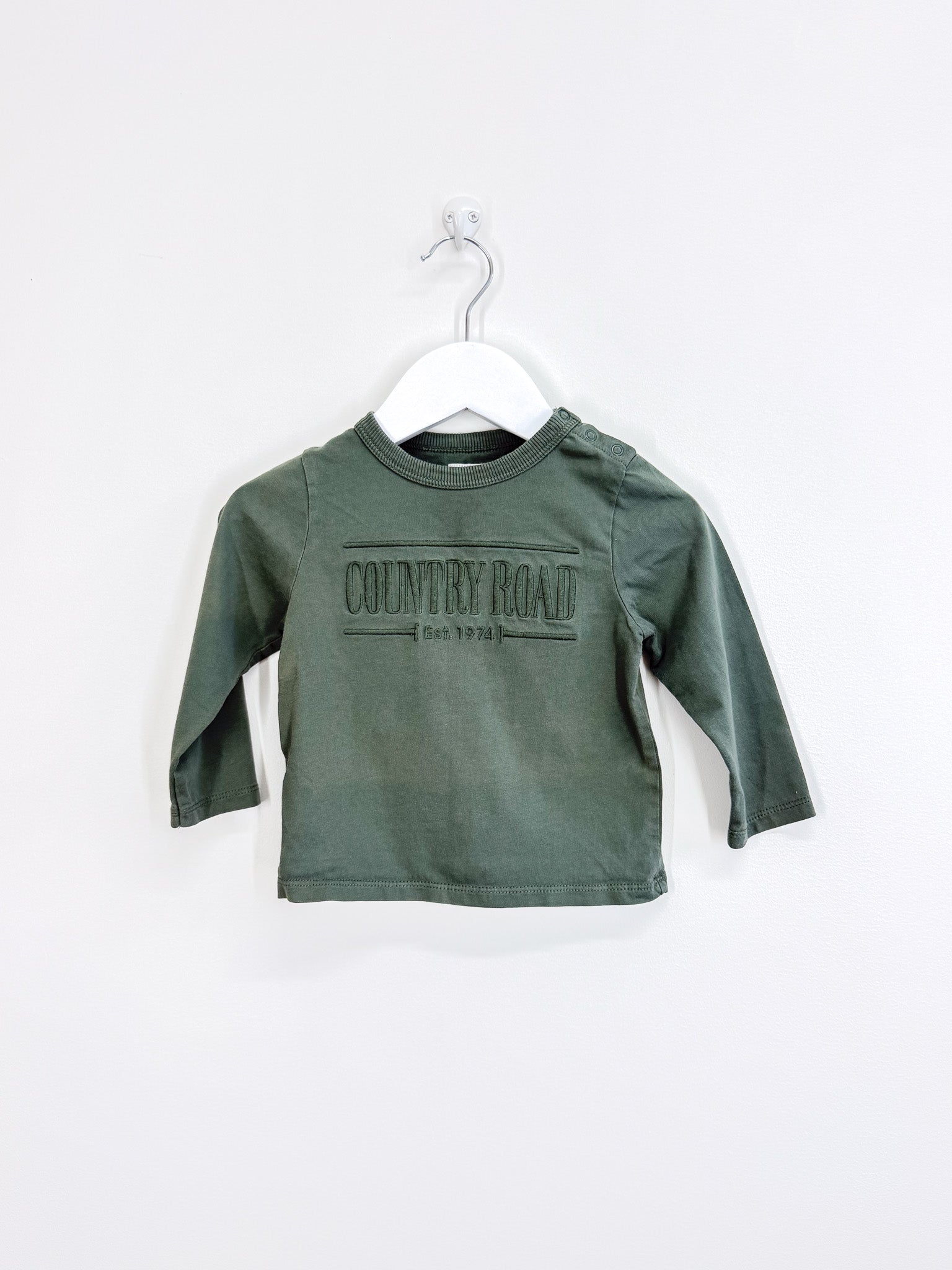 Country Road heritage long sleeve tee (12-18m)