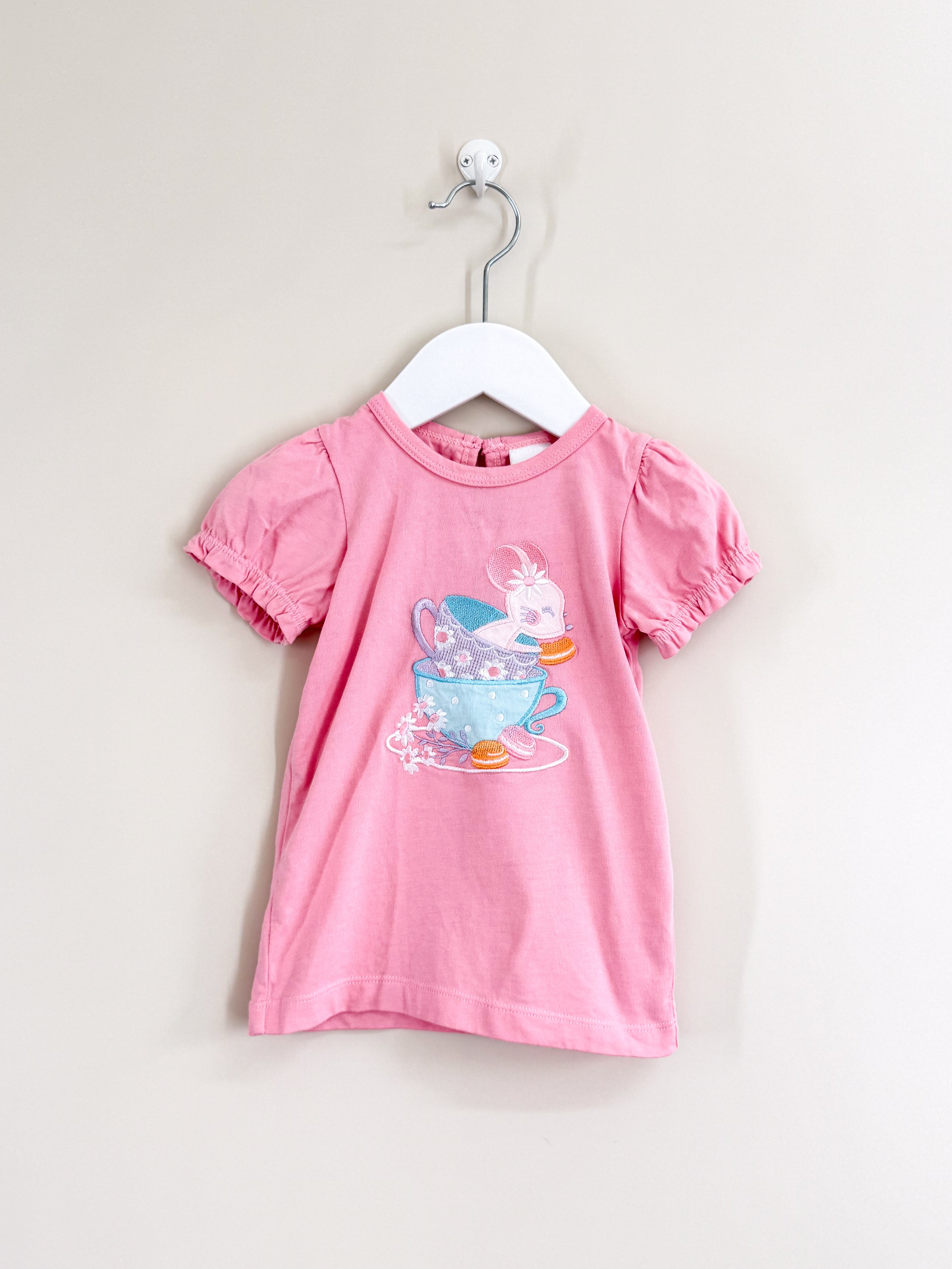Teeny Weeny puff sleeve tea cup tee (18-24m)