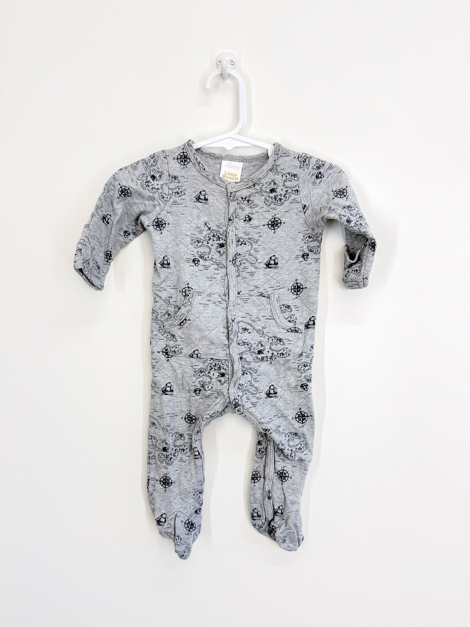 Little Bundle button onesie - map (0-3m) - SECONDS
