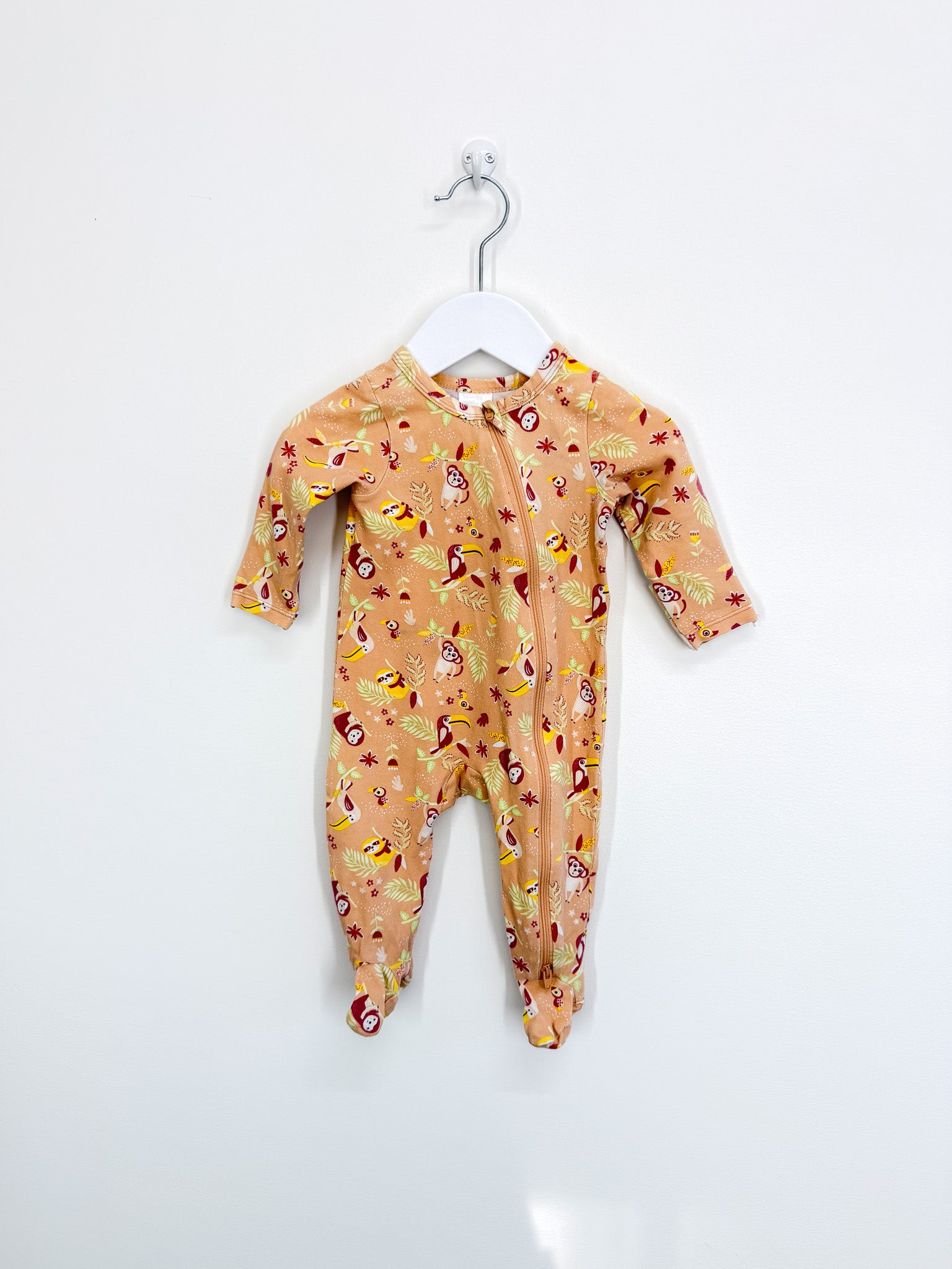 Teeny Weeny jungle zipsuit (0-3m)