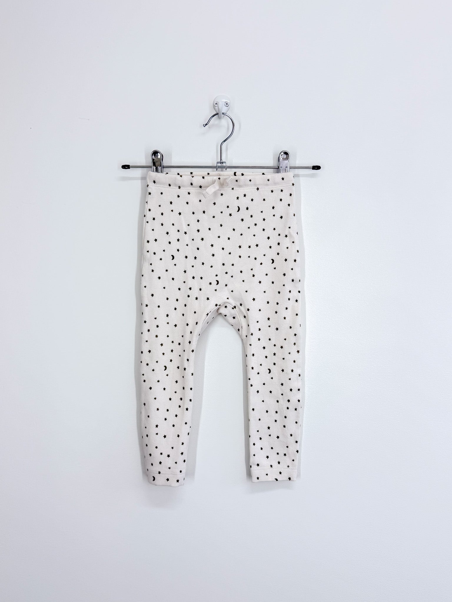 Wilson & Frenchy organic rib leggings - star (12-18m)