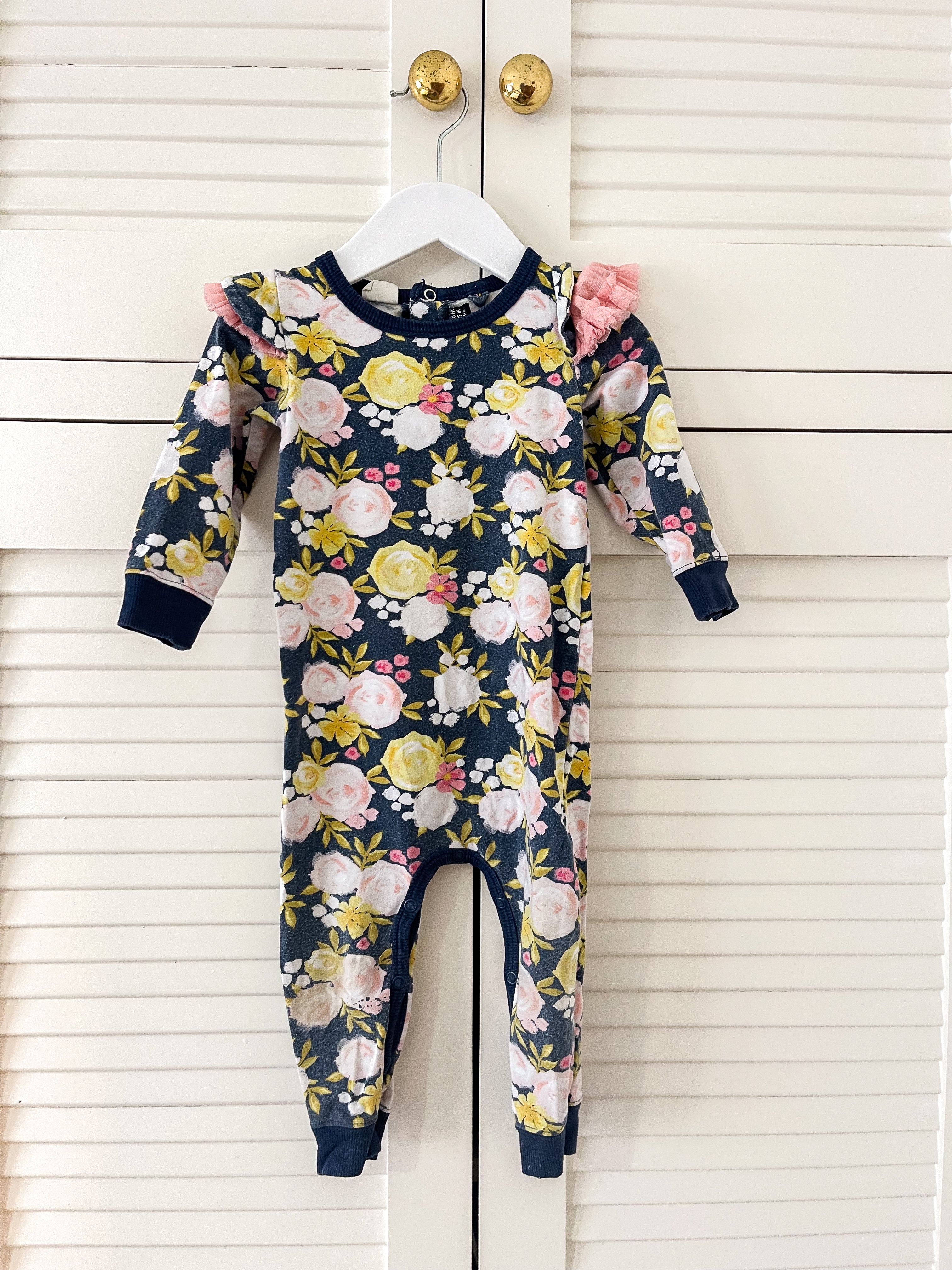 Rock Your Baby floral onesie (12-18m)