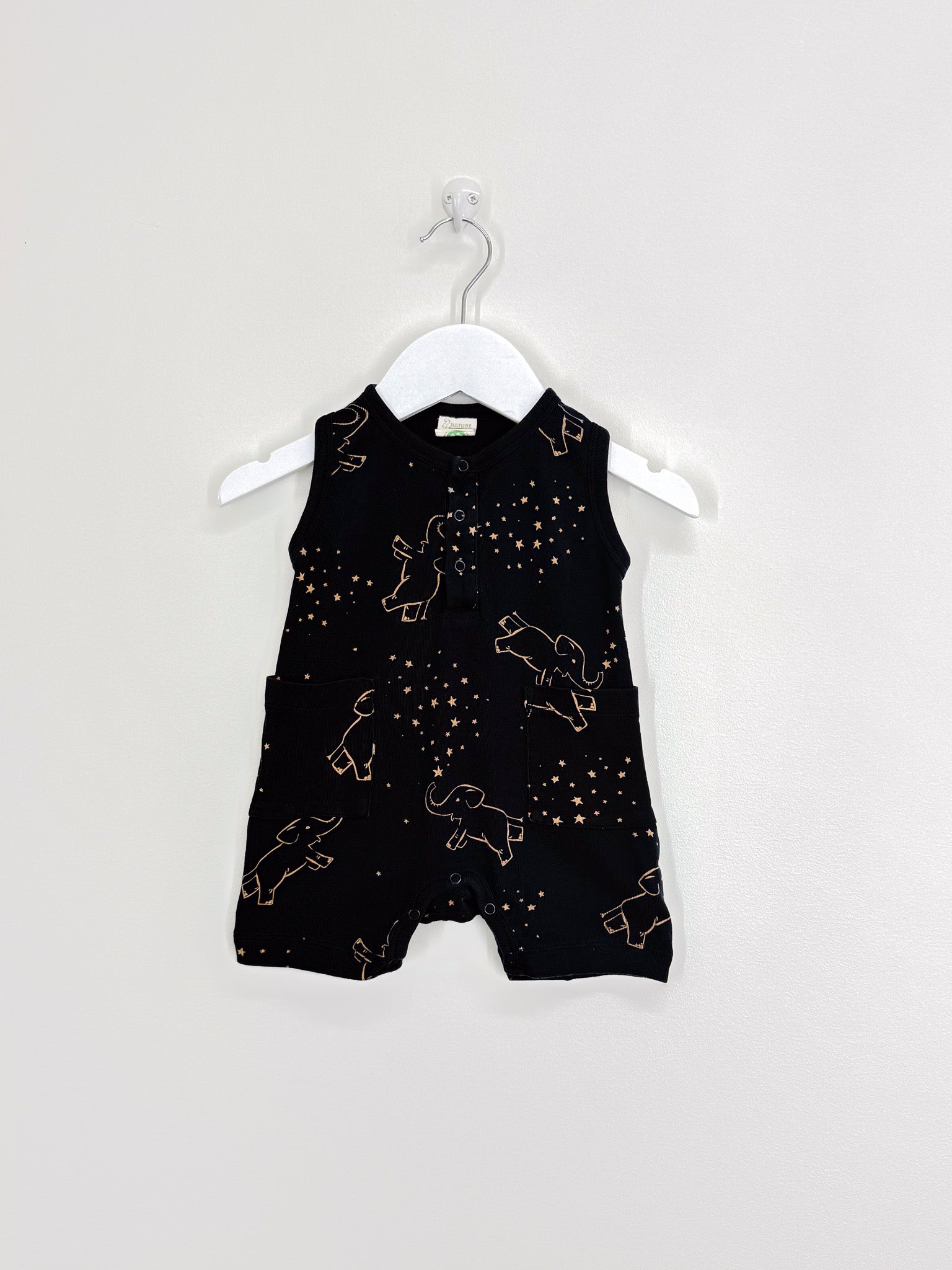 Nature Baby organic camper suit - fairground navy (3-6m)