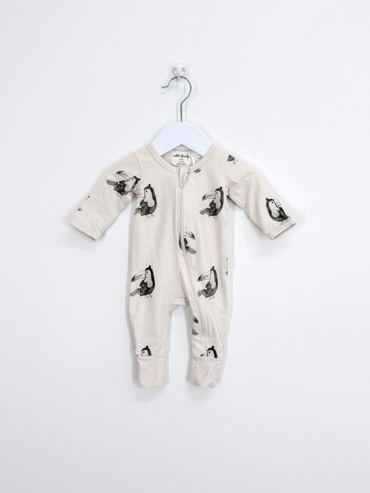 Wilson & Frenchy organic zipsuit - toucan (3-6m)