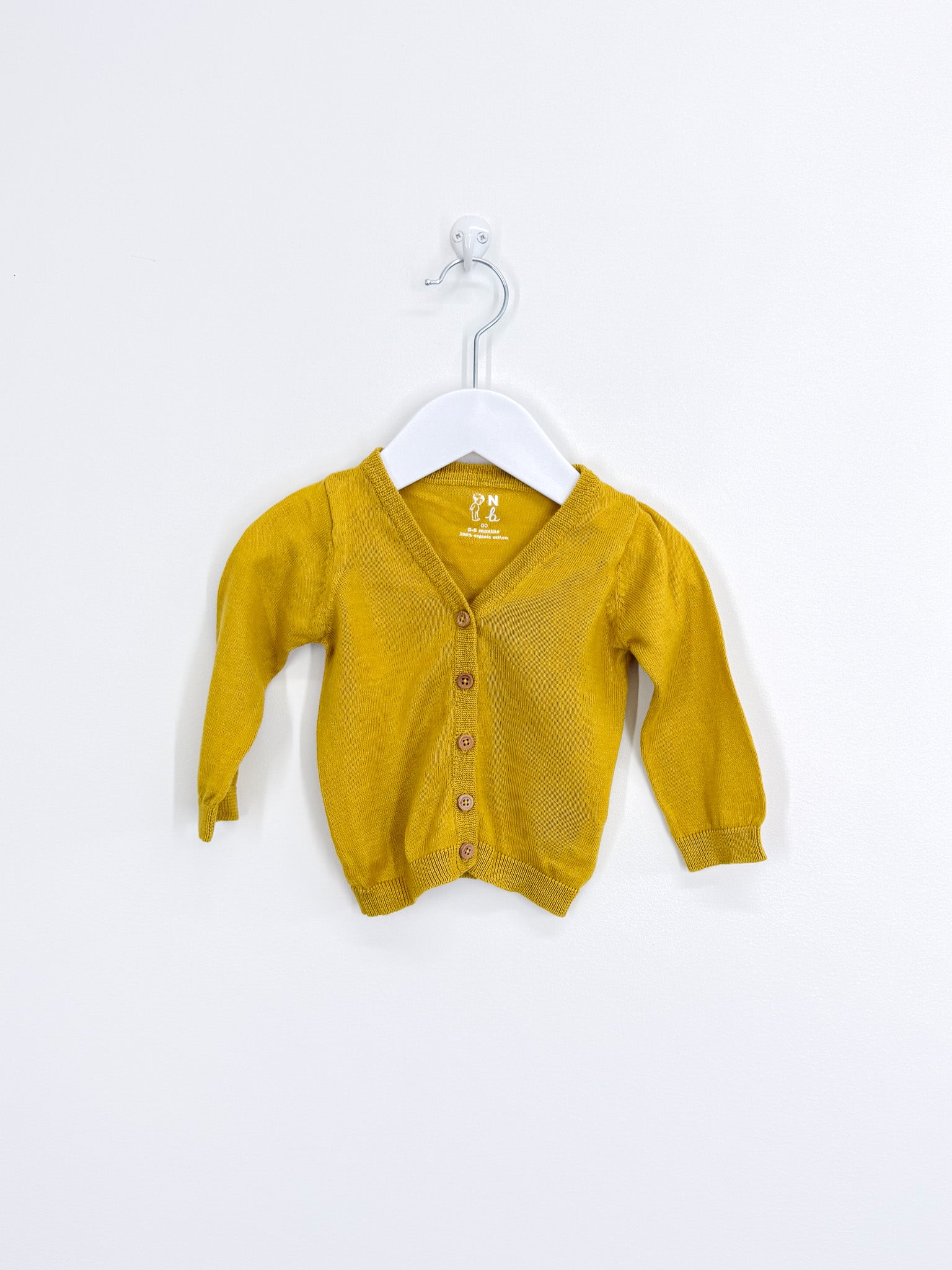 Nature Baby organic lightweight cotton knit cardigan (3-6m)