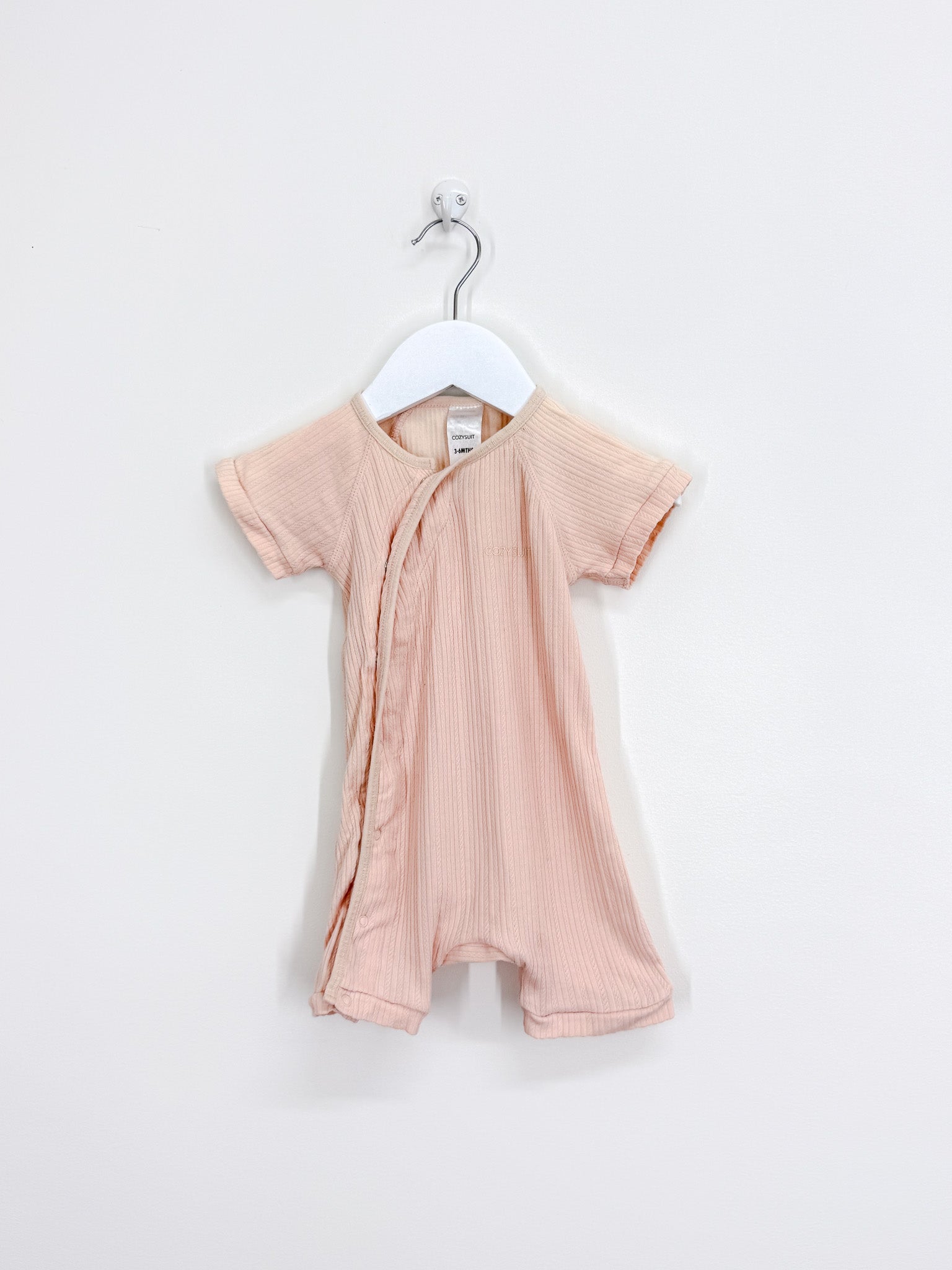 Bonds rib cozysuit - pink (3-6m)