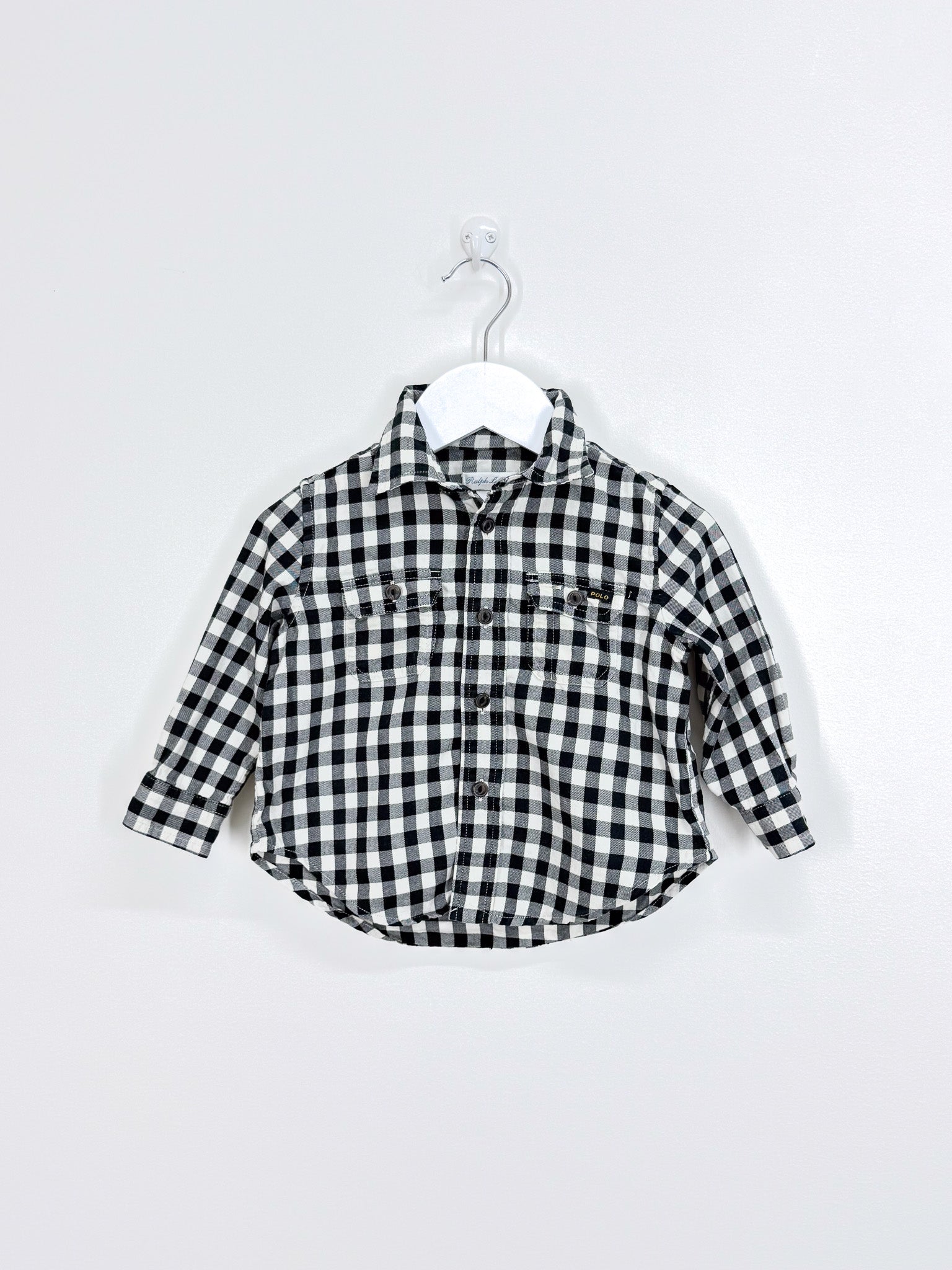 Ralph Lauren long sleeve check shirt (12m)