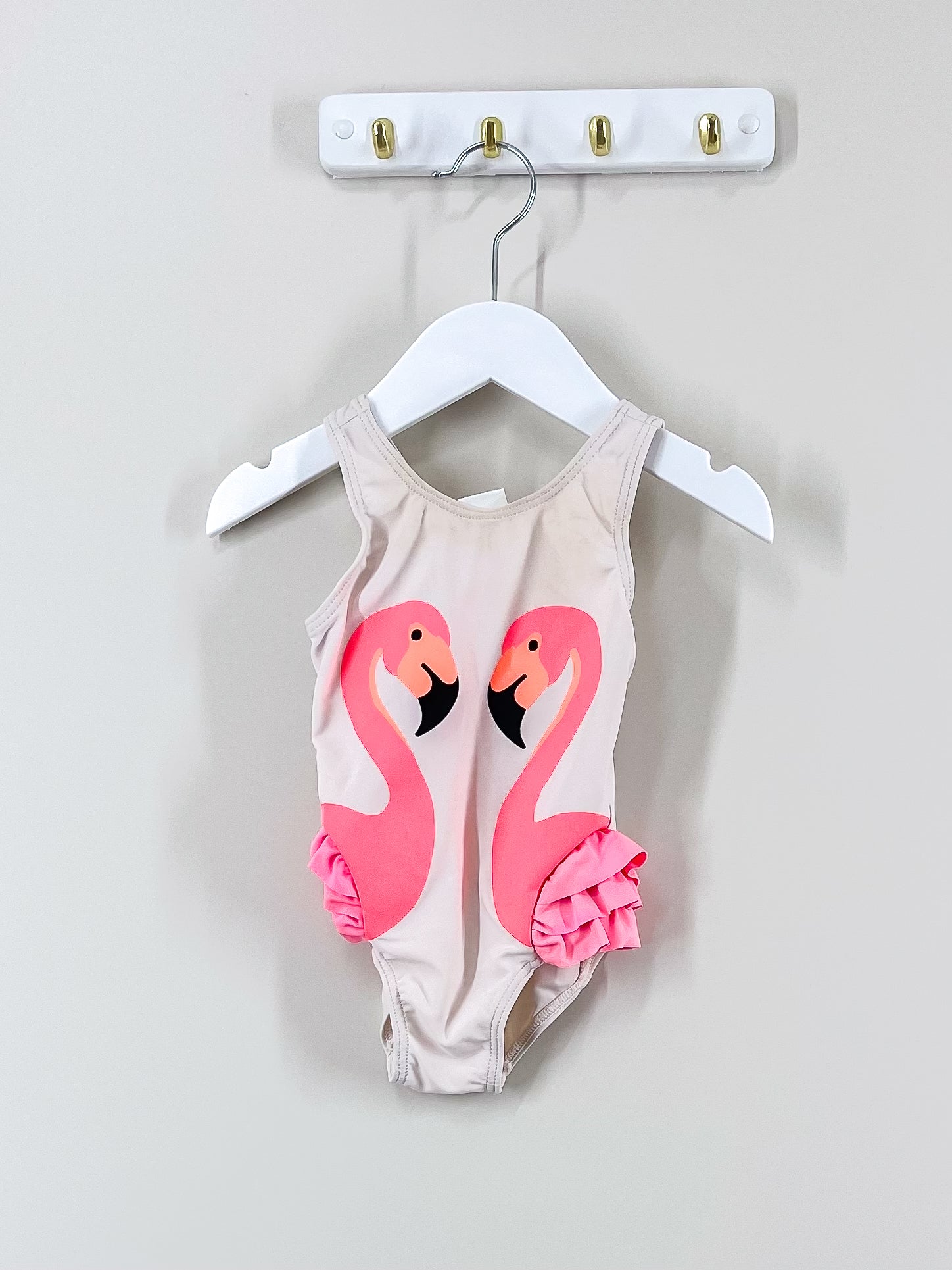 Seed swan swimsuit (3-6m)