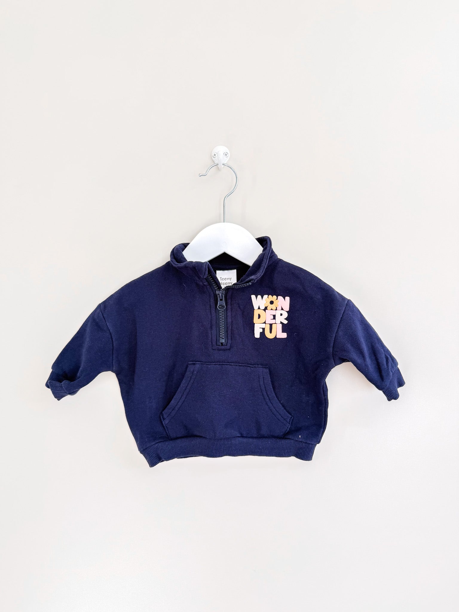 Teeny Weeny wonderful quarter zip pullover (3-6m)