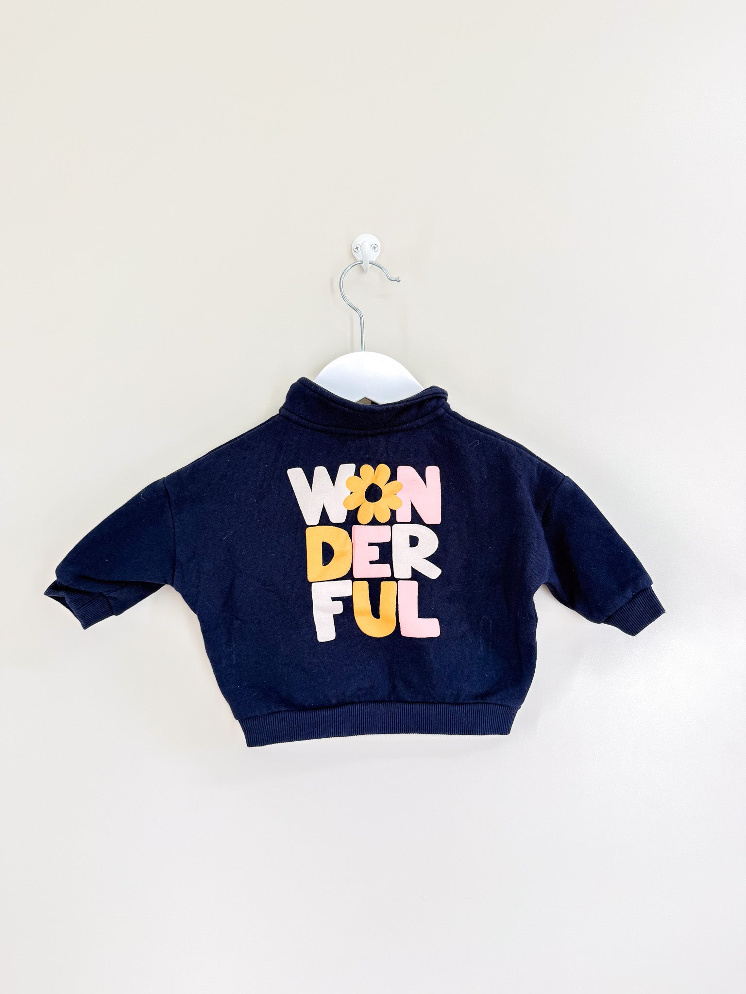 Teeny Weeny wonderful quarter zip pullover (3-6m)