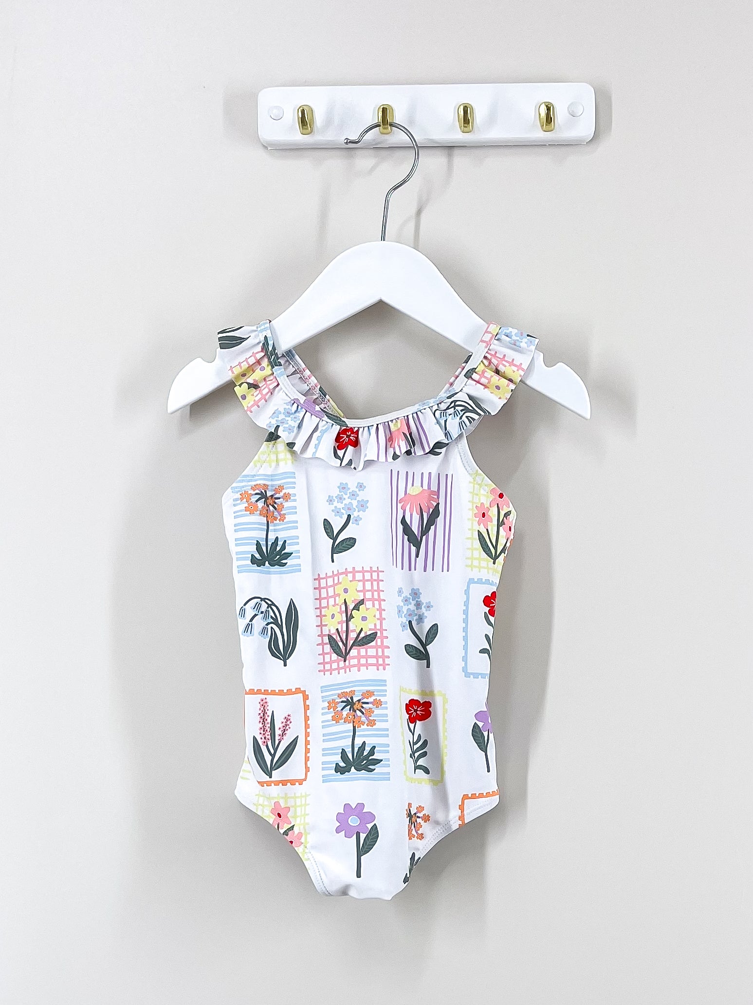 Cotton On Kids flower portraits swimsuit (12-18m)