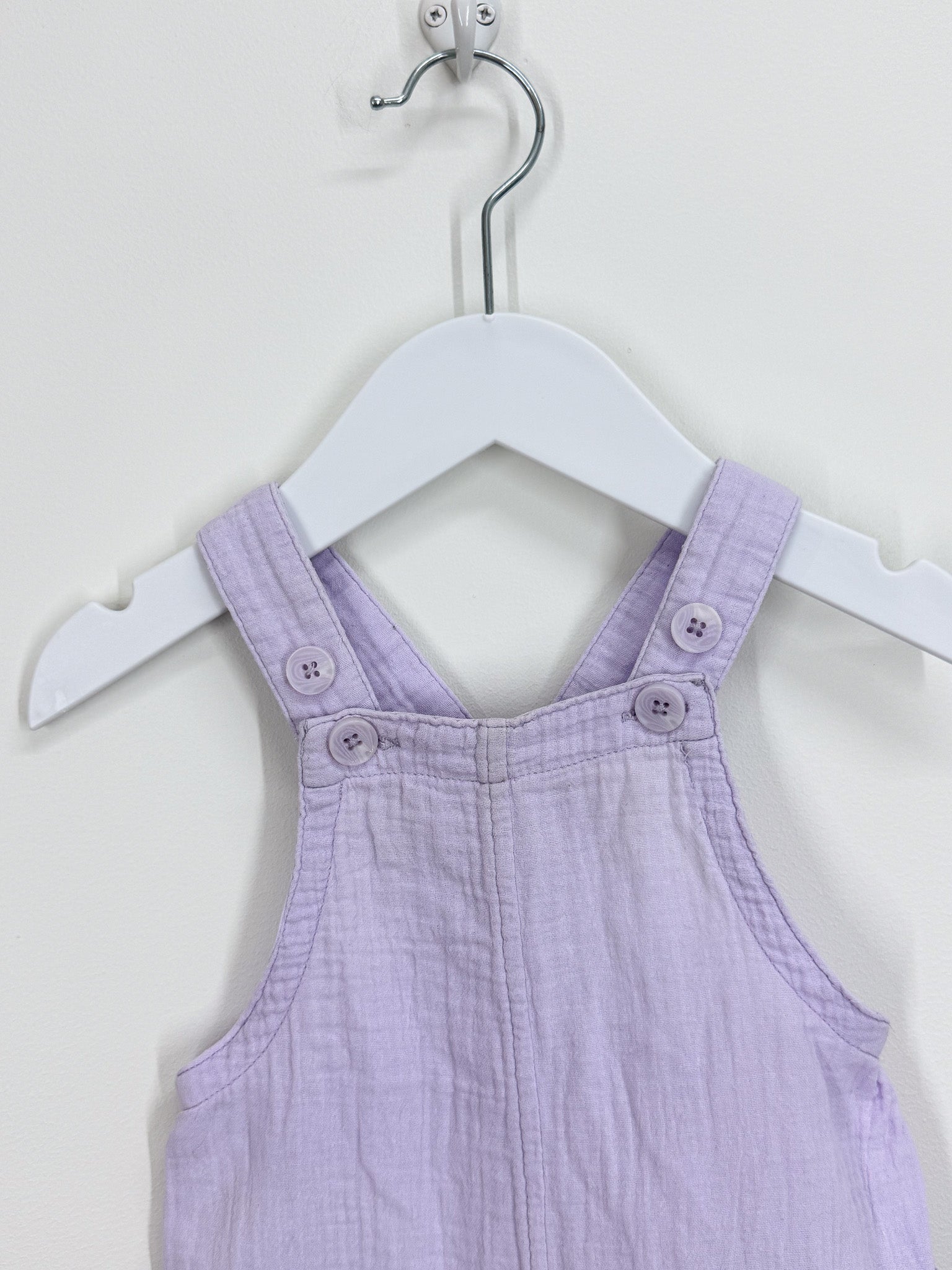 Country Road textured muslin shortalls (3-6m)