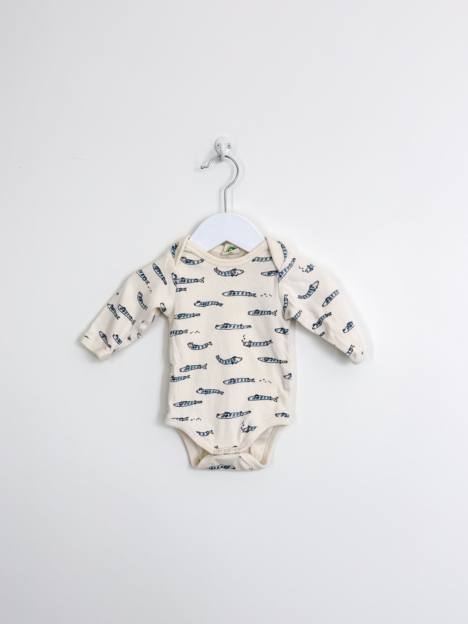 Nature Baby organic bodysuit - south seas (0-3m)