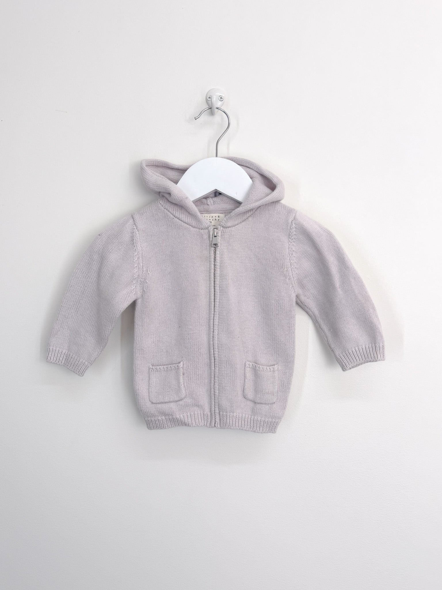 Wilson & Frenchy knitted zip hoodie (3-6m)