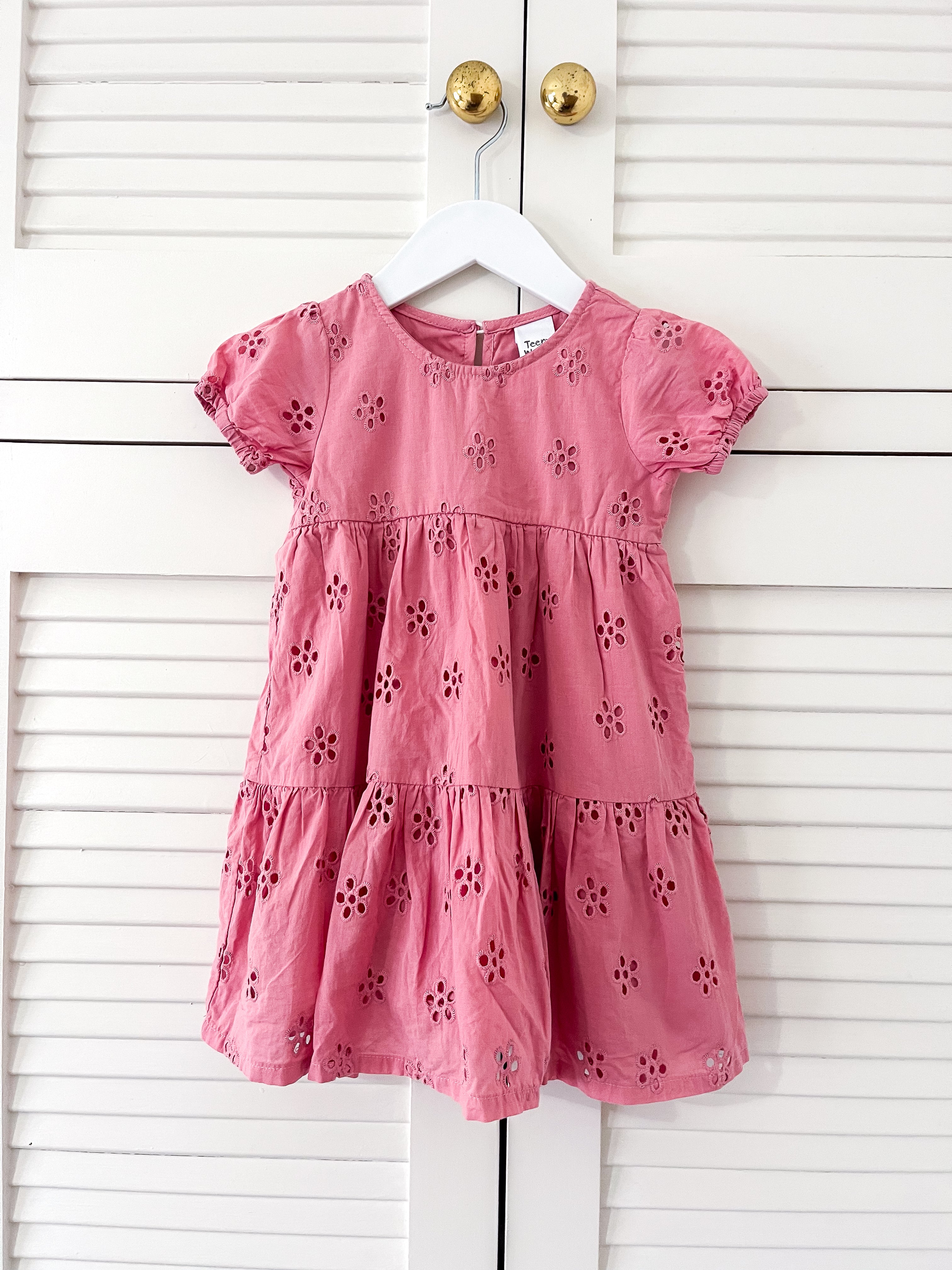 Teeny Weeny broderie dress (18-24m)