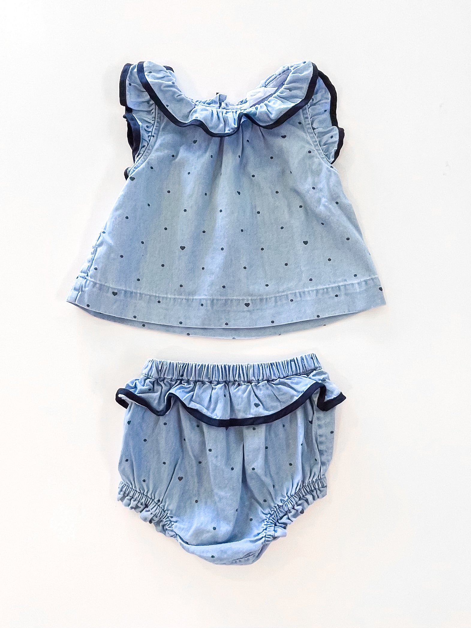 Country Road chambray set (0-3m)