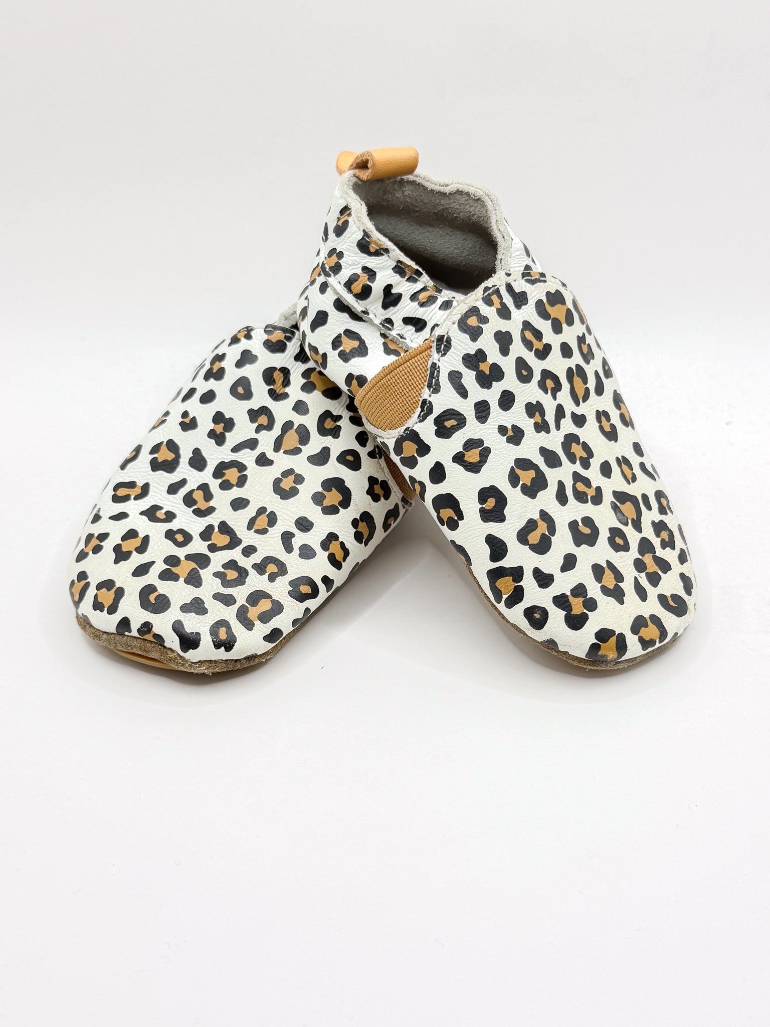 Pretty Brave soft sole slip ons - leopard (21EU)