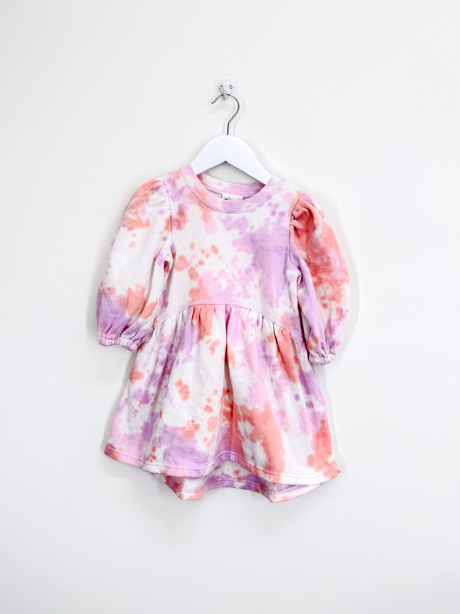 Cotton On Kids tie dye puff sleeve dress (2y)
