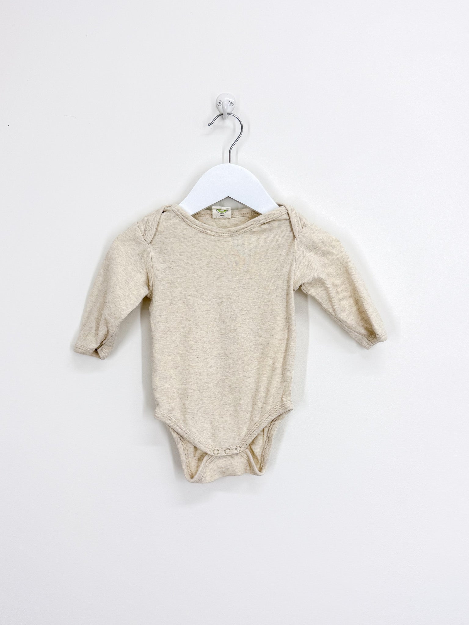 Nature Baby organic bodysuit - oatmeal (3-6m)