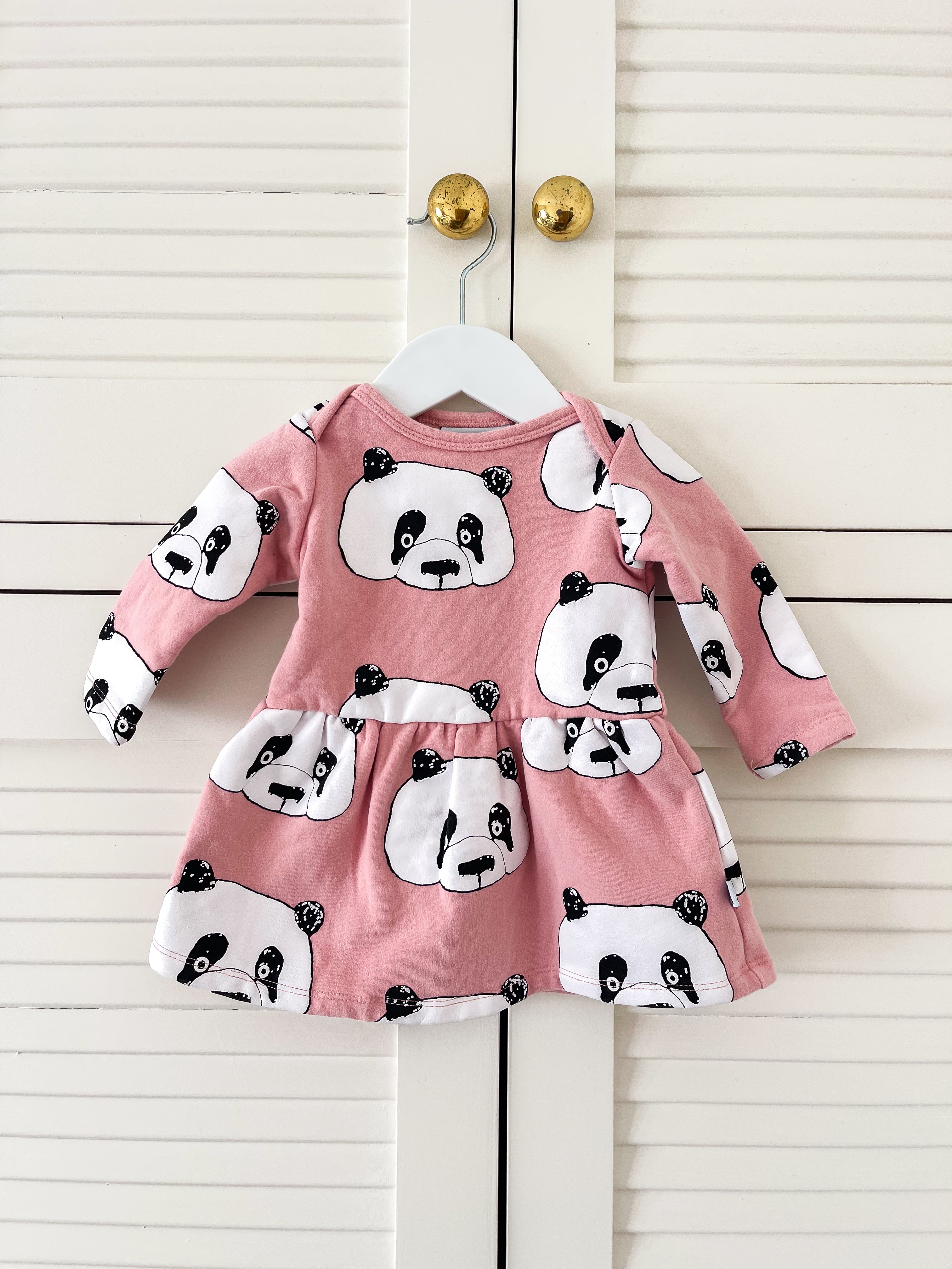Minti panda furry dress (3-6m)