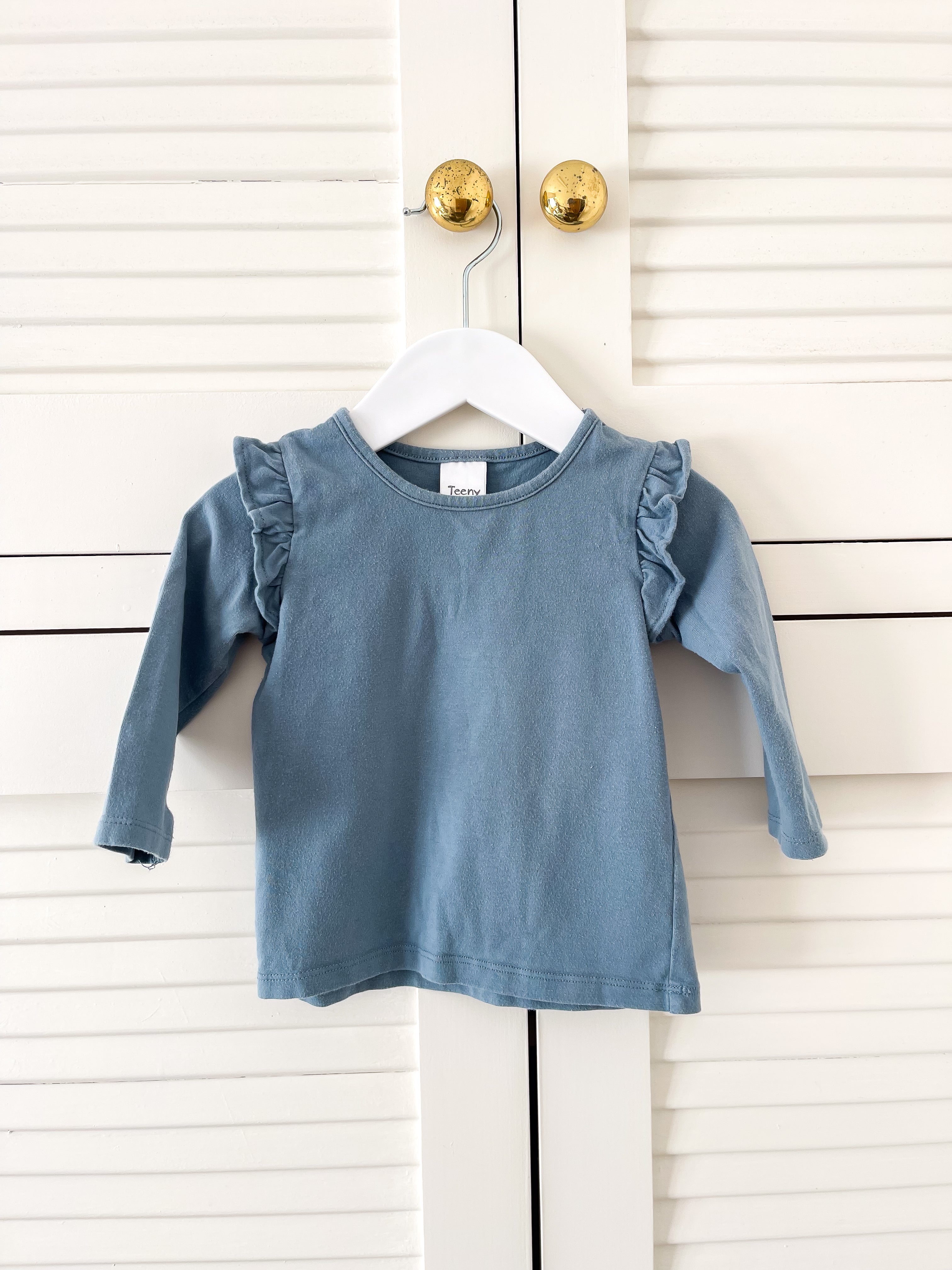 Teeny Weeny frill long sleeve tee (6-12m)